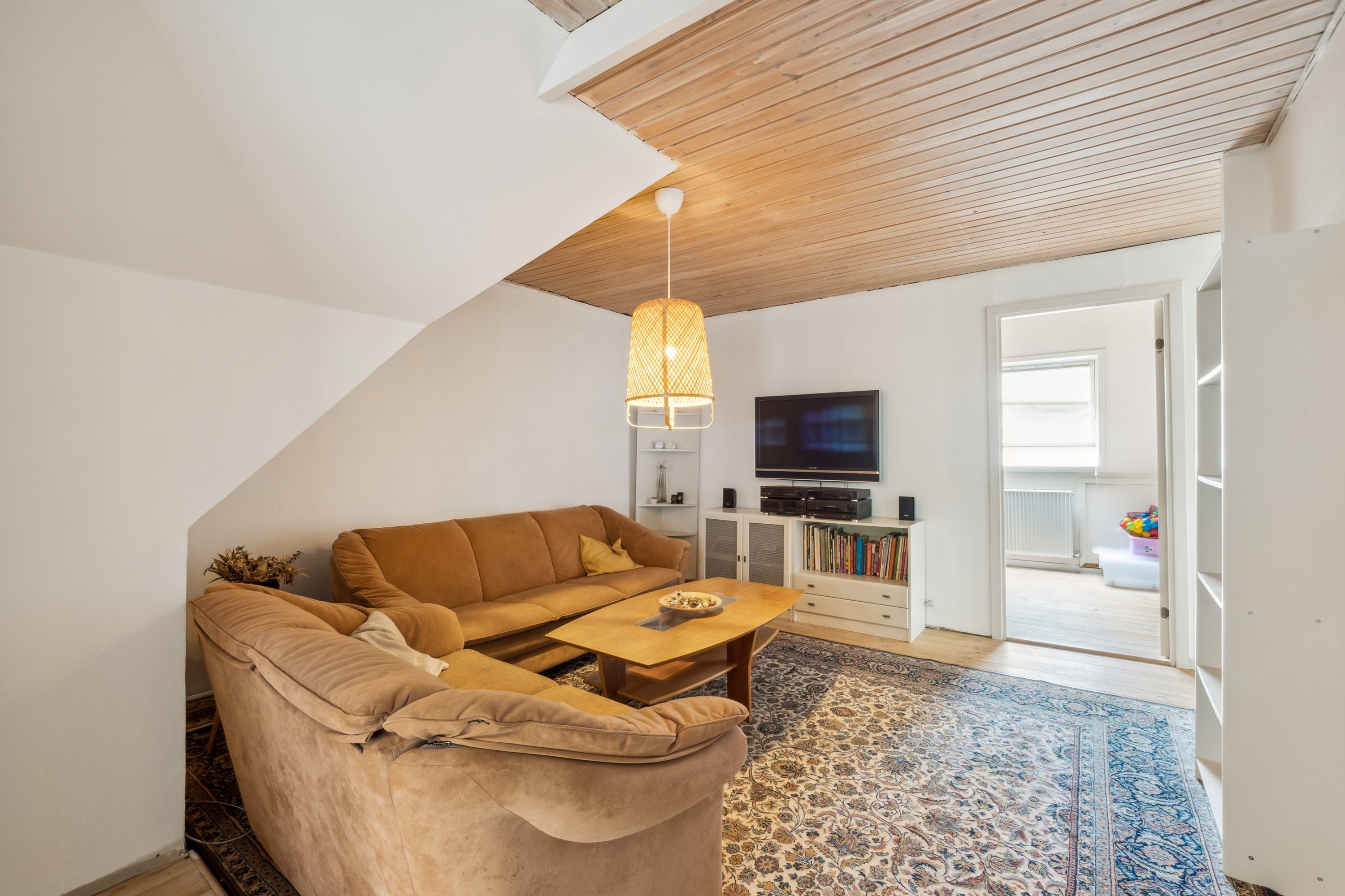 Fremhævet stue billede i fuldskærmstilstand. Billede af Agertoften 12, Vodstrup, 7900 Nykøbing M