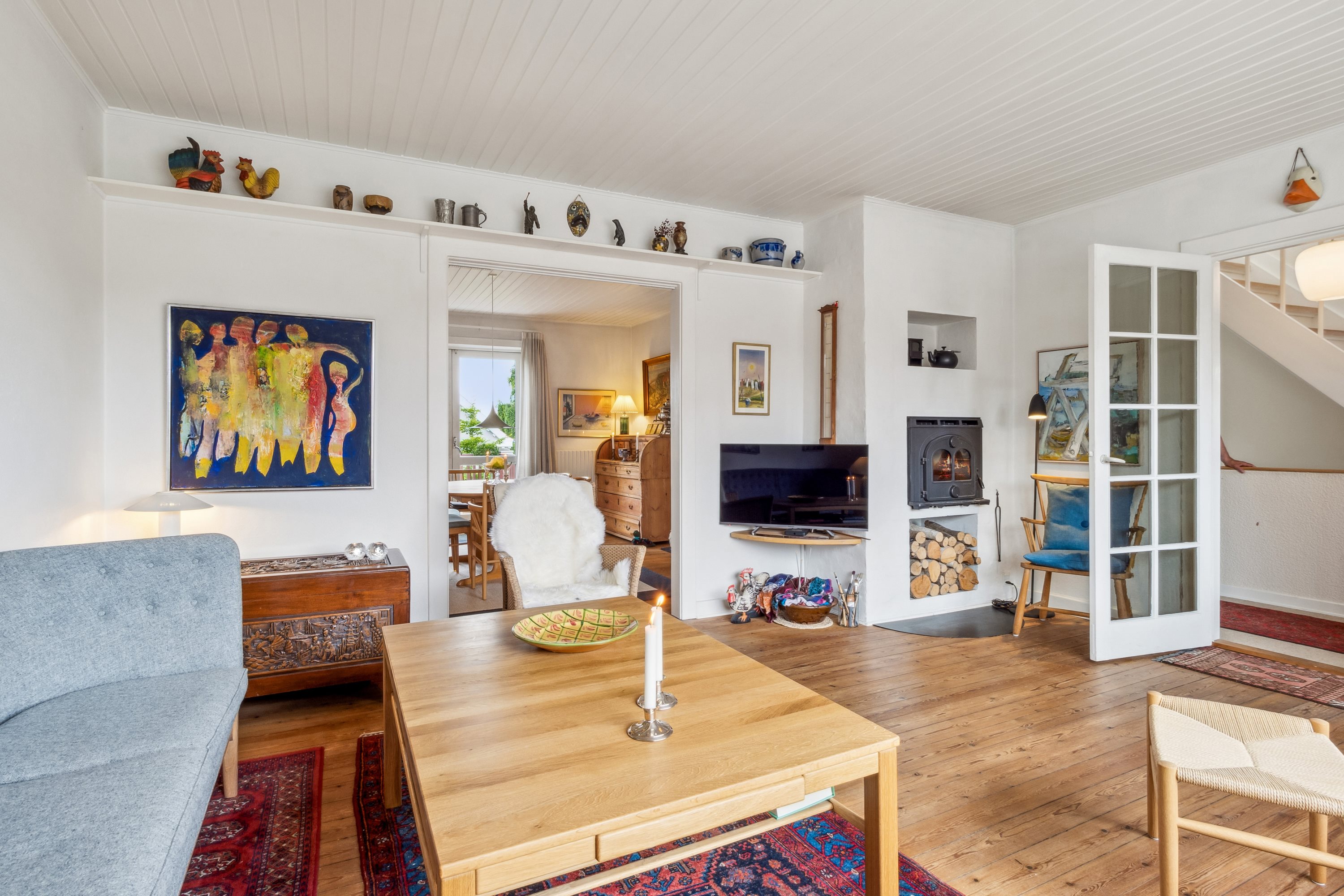 Fremhævet stue billede i fuldskærmstilstand. Billede af Tingvej 19, 7900 Nykøbing M