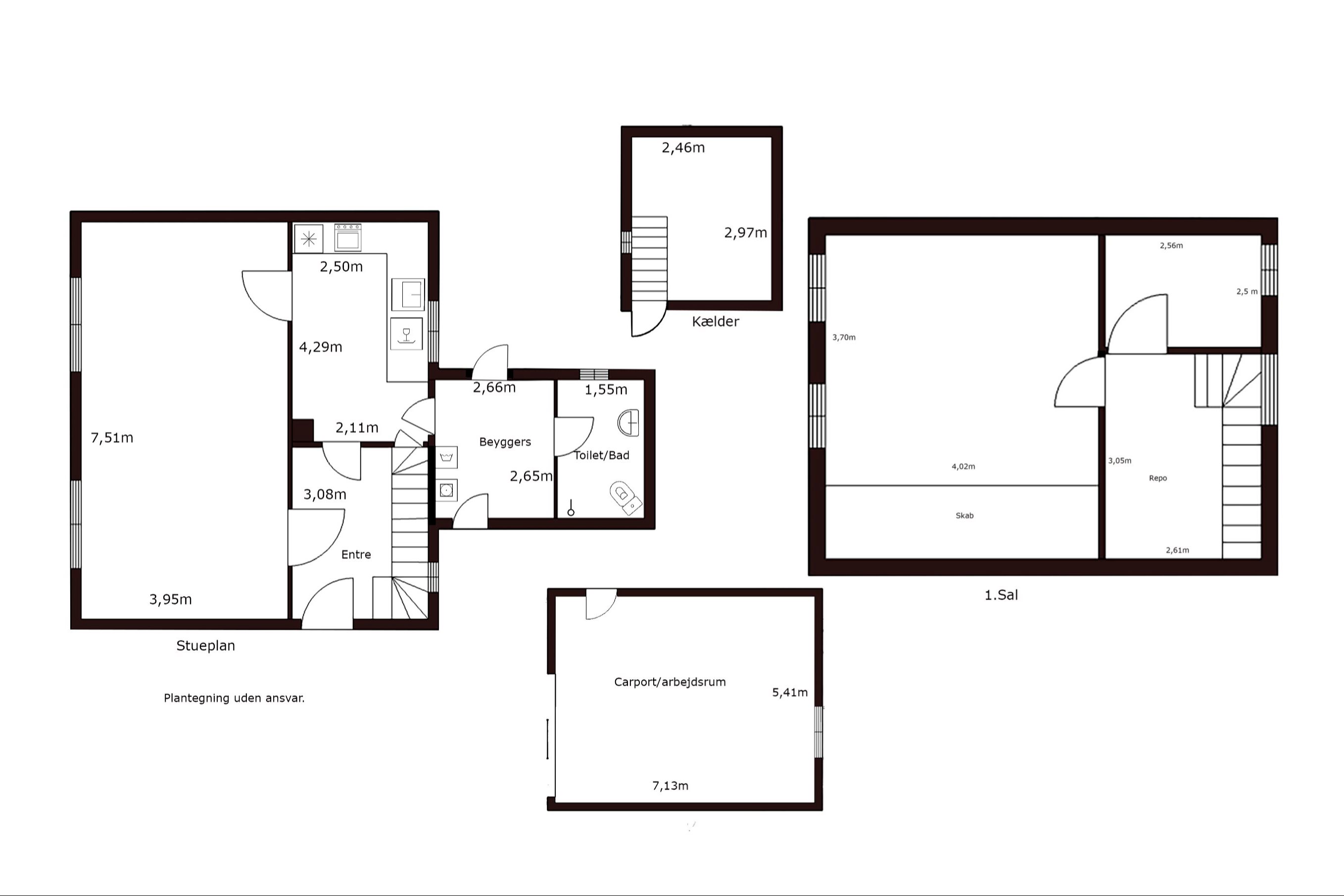 Plantegninger billede af Ebberupvej 37, 5631 Ebberup