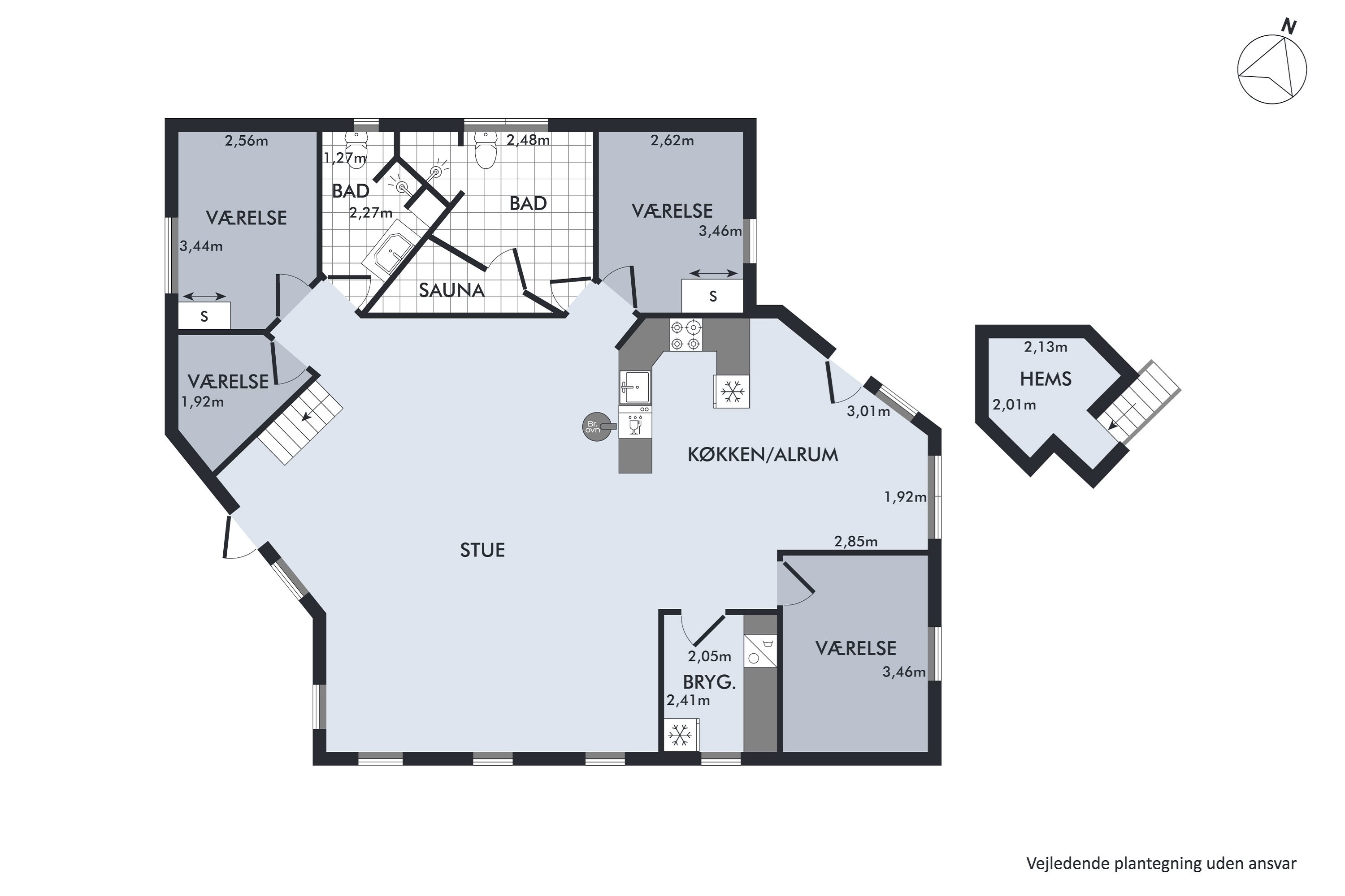 Plantegninger billede af Tranebærvej 17, Napstjært, 9981 Jerup