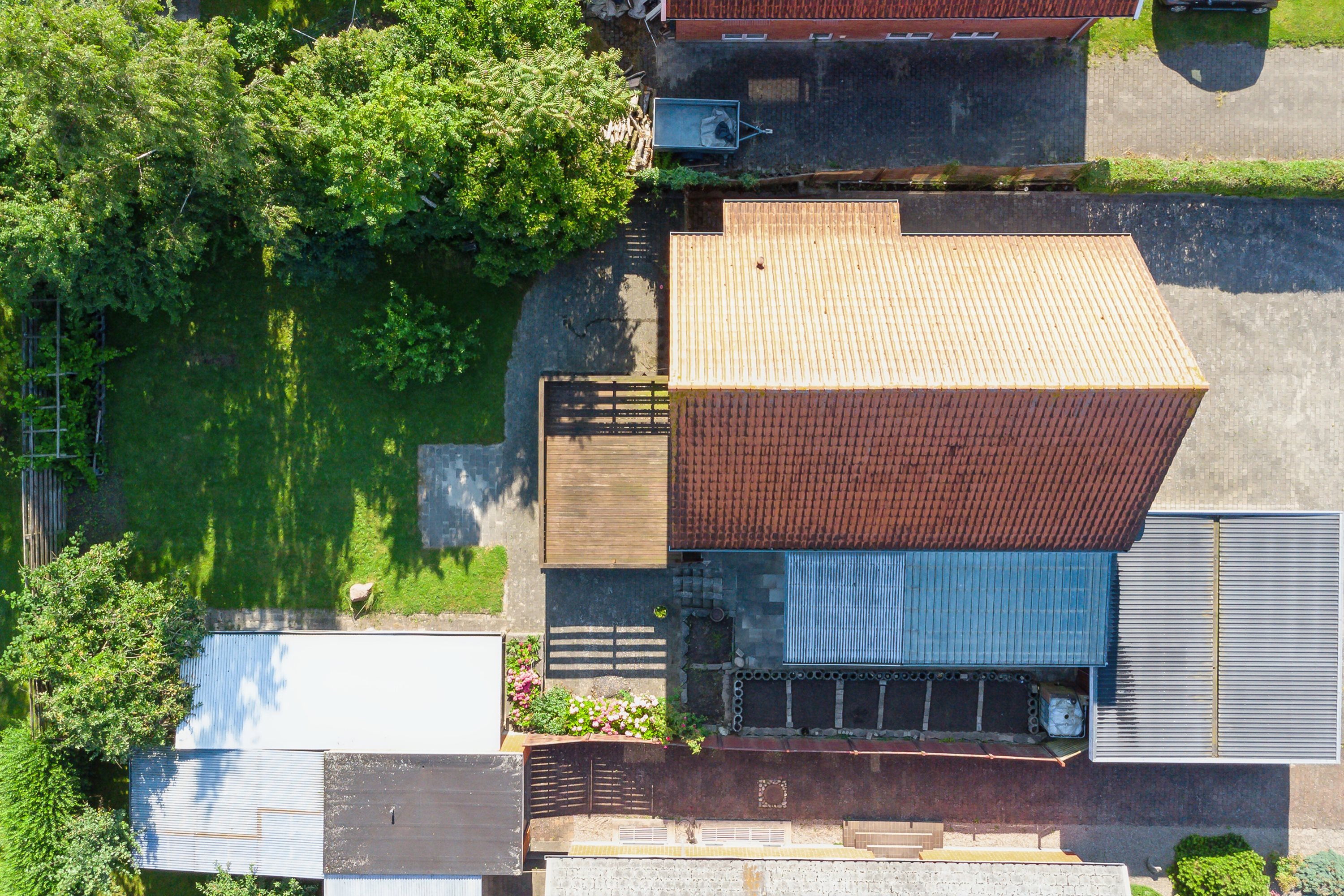 Fremhævet luftfoto billede i fuldskærmstilstand. Billede af Skovmærkevej 12, 5220 Odense SØ