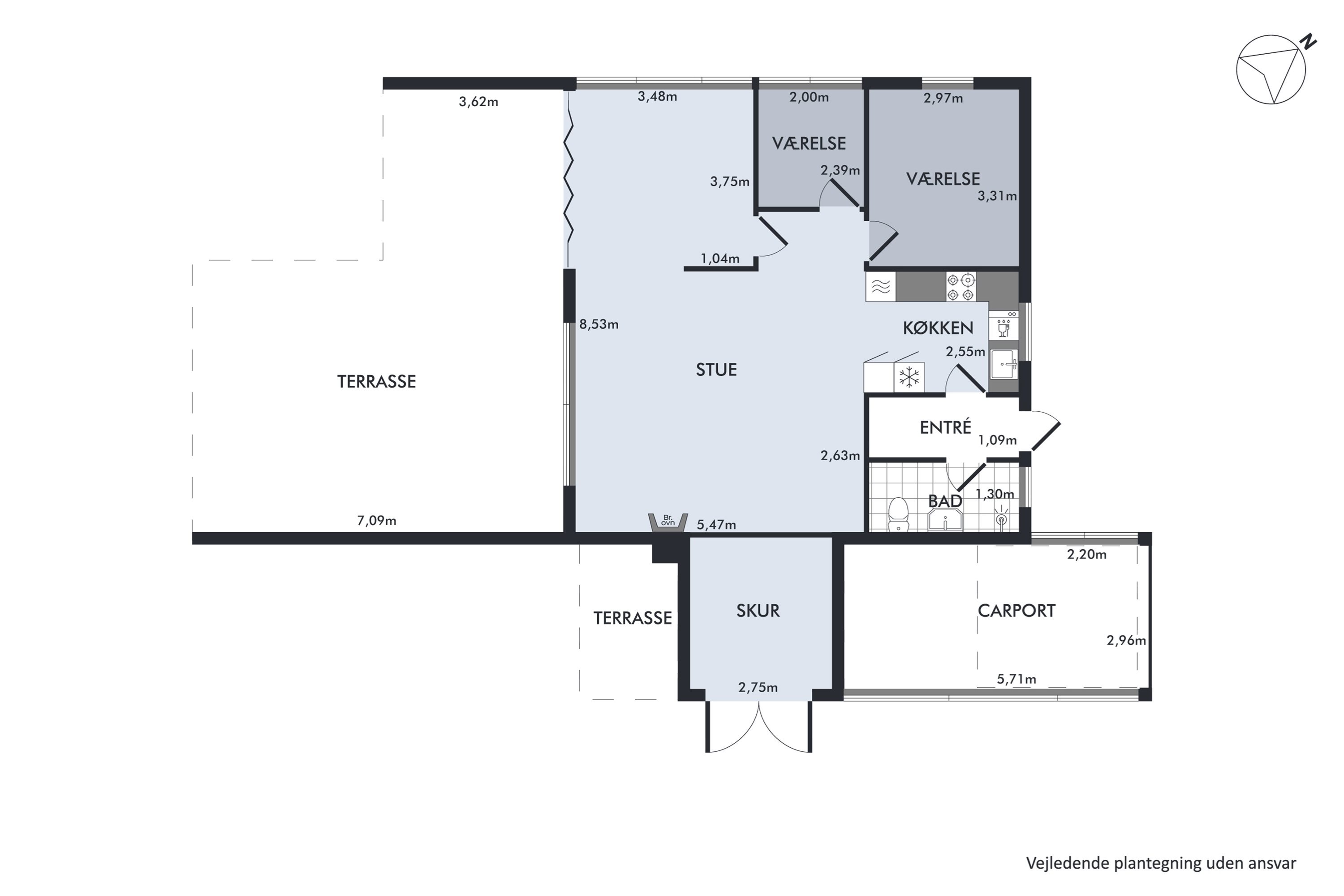 Plantegninger billede af Morsøvej 11, Amtoft, 7742 Vesløs