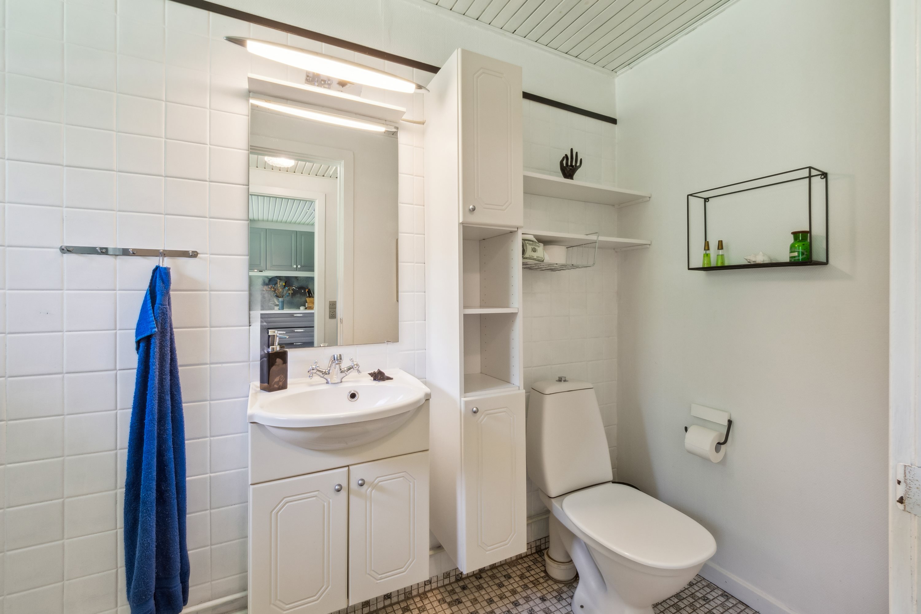 Fremhævet badeværelse billede i fuldskærmstilstand. Billede af Morsøvej 11, Amtoft, 7742 Vesløs