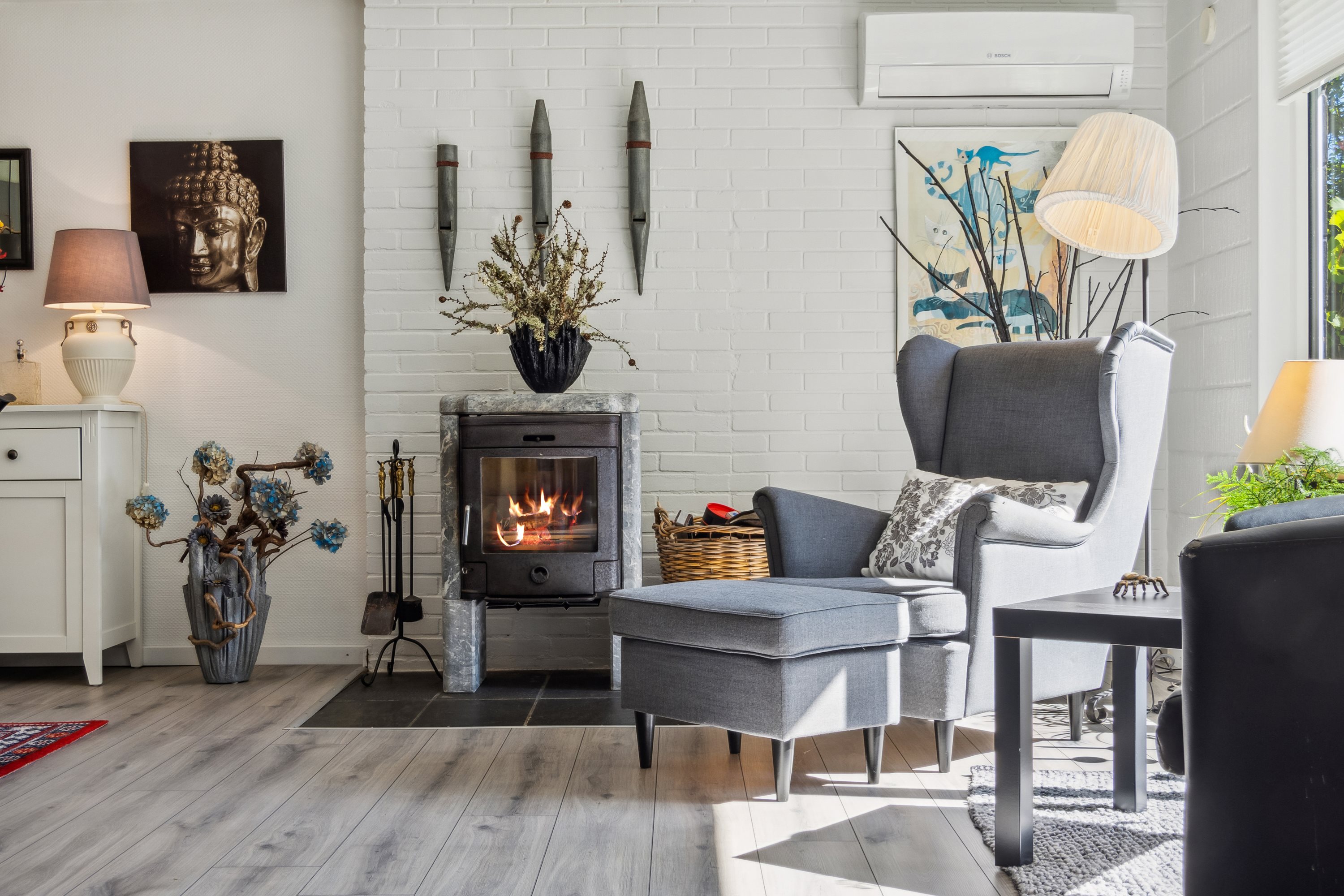 Fremhævet stue billede i fuldskærmstilstand. Billede af Morsøvej 11, Amtoft, 7742 Vesløs