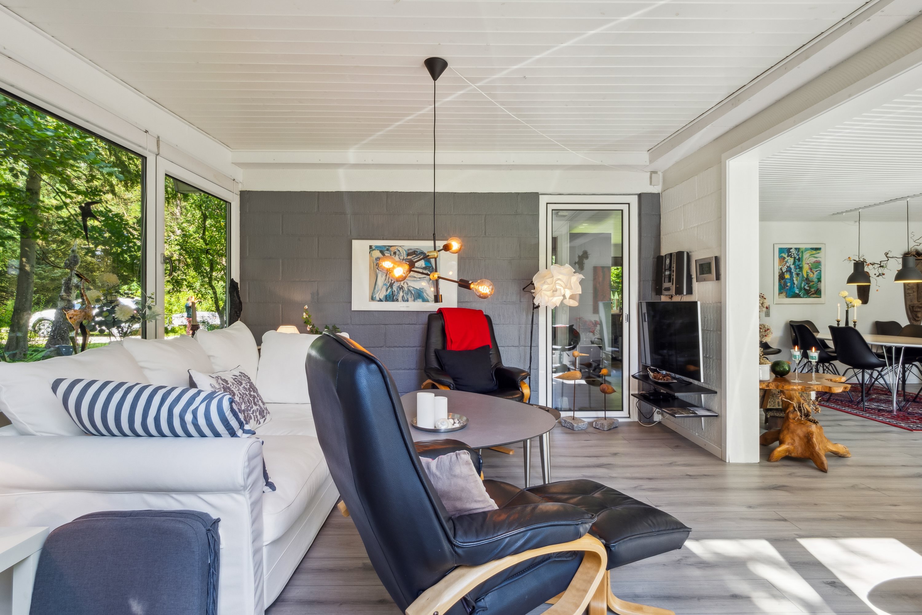 Fremhævet stue billede i fuldskærmstilstand. Billede af Morsøvej 11, Amtoft, 7742 Vesløs