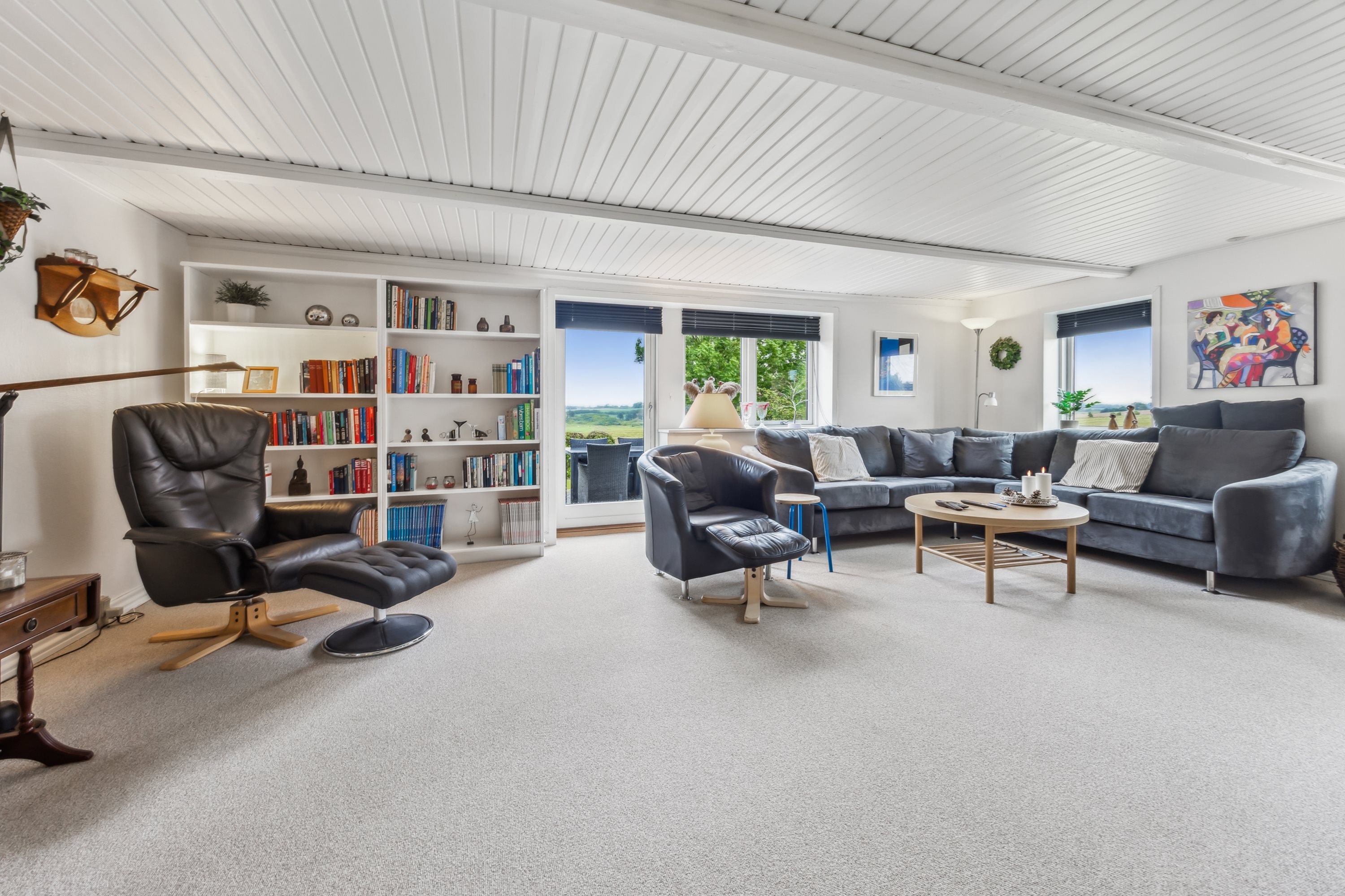 Fremhævet stue billede i fuldskærmstilstand. Billede af Nordmorsvej 54, Solbjerg, 7950 Erslev