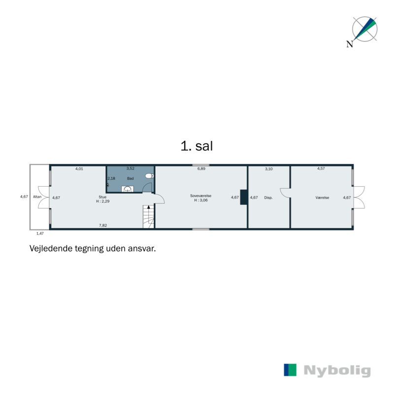 Plantegninger billede af Tunø Hovedgade 82, 8799 Tunø