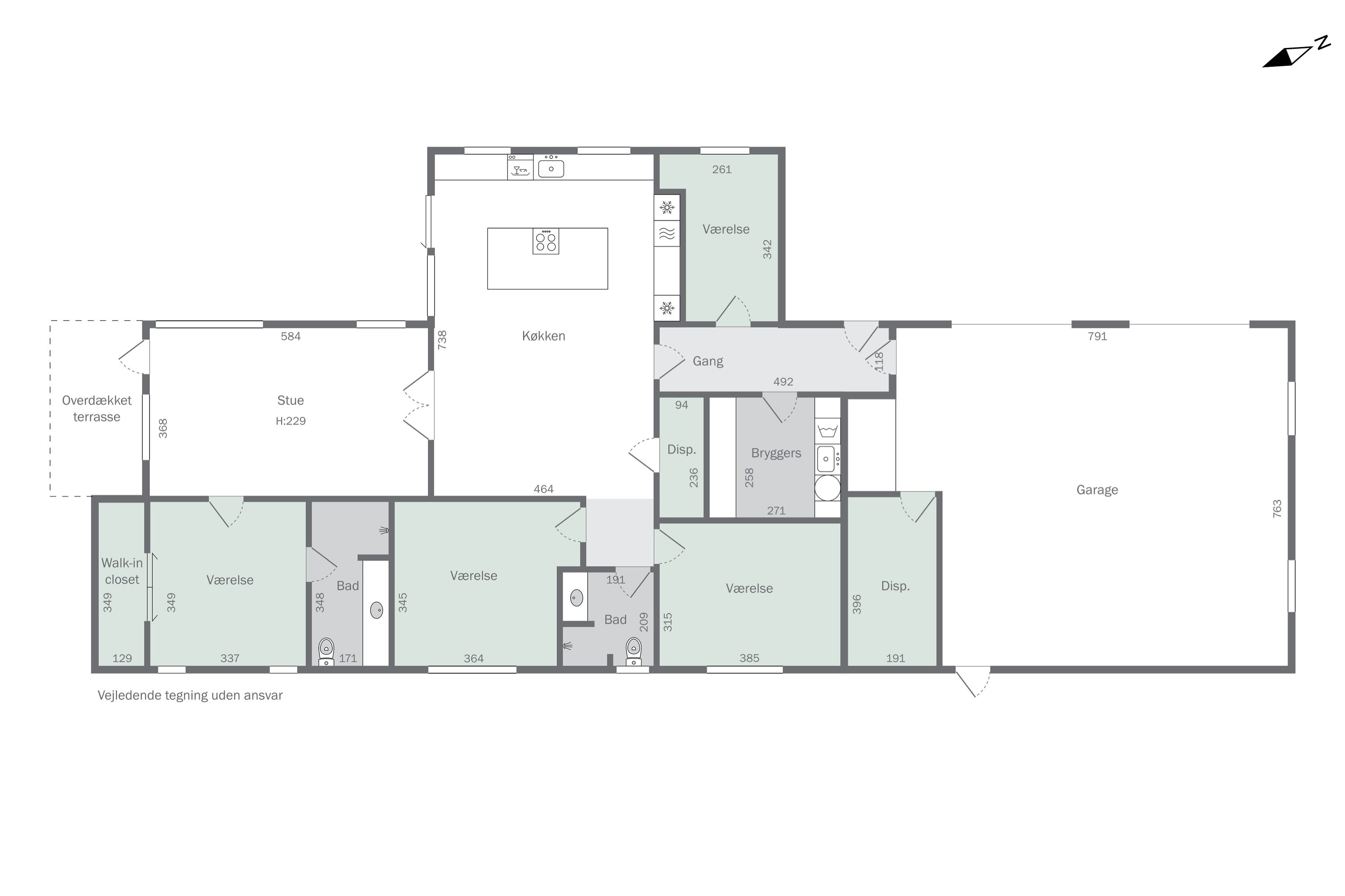 Plantegninger billede af Svanevej 21, 7760 Hurup Thy