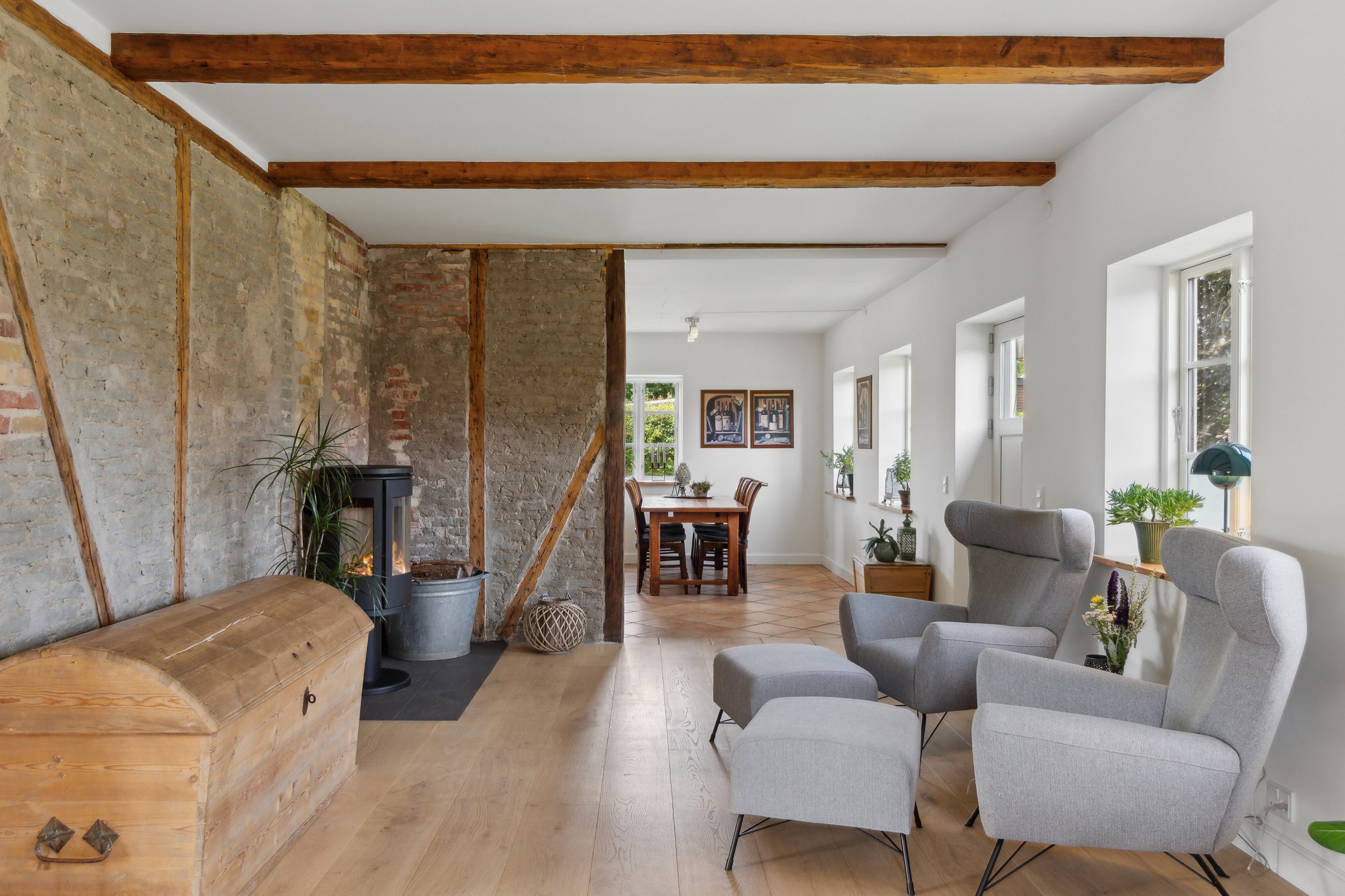 Fremhævet indendørs billede i fuldskærmstilstand. Billede af Møllebakken 9, 4581 Rørvig