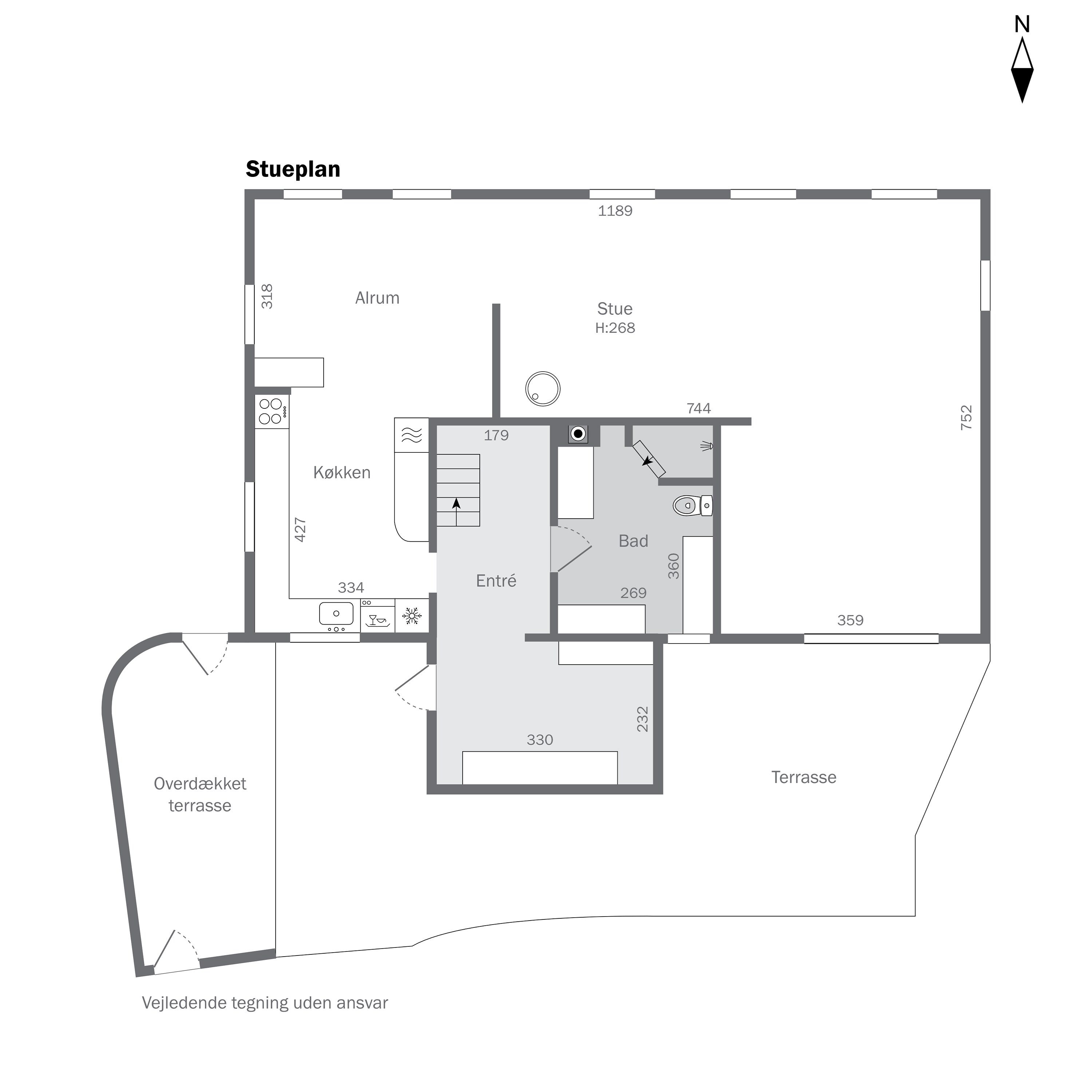 Plantegninger billede af Møllebakken 9, 4581 Rørvig