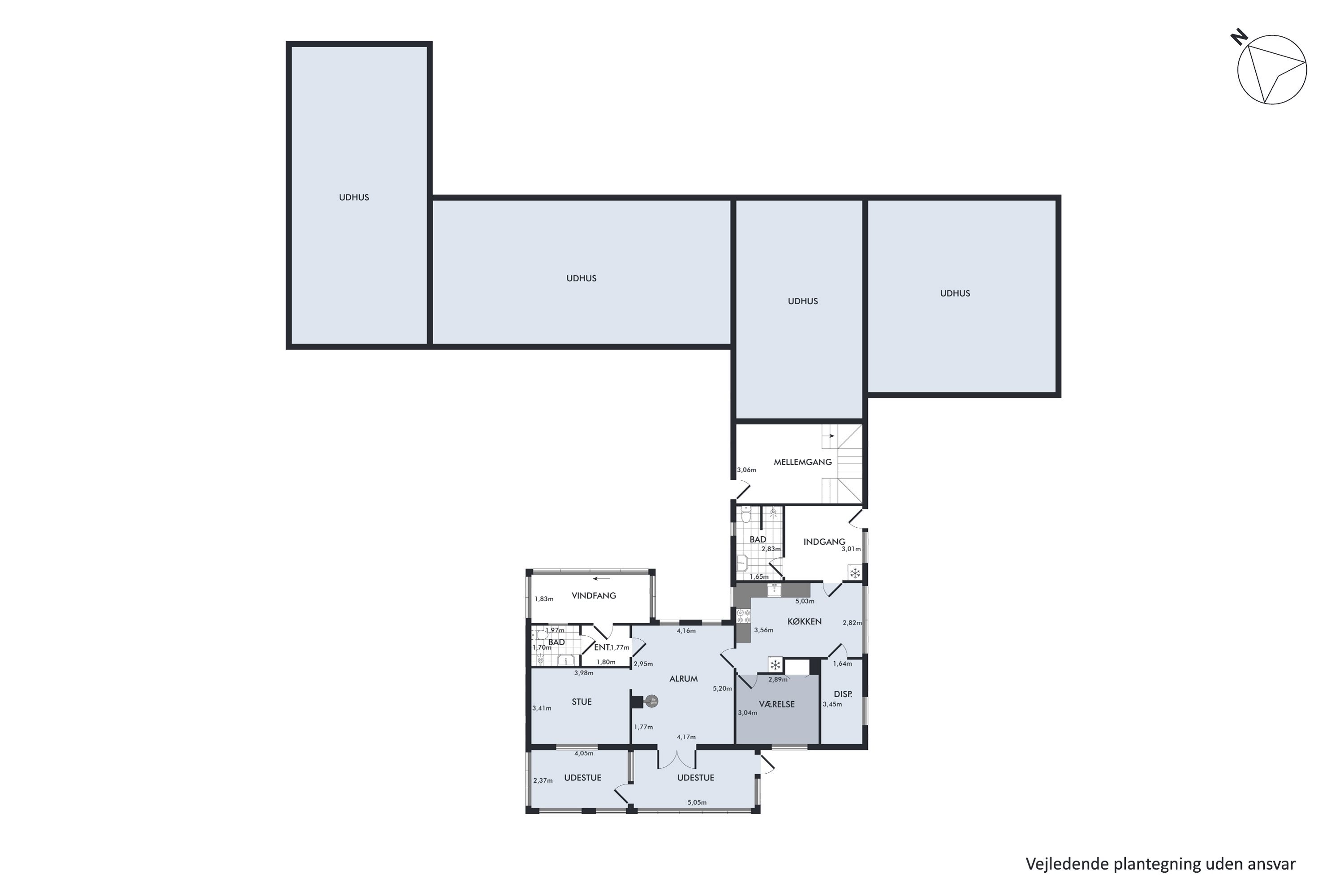 Plantegninger billede af Gml Oustrupvej 18, Mygind, 8544 Mørke