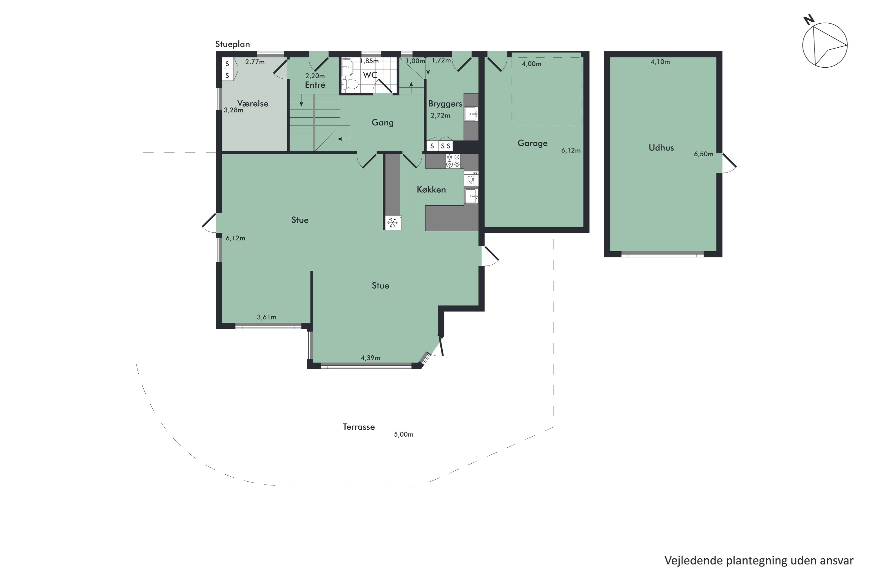 Plantegninger billede af Halsvej 170, Stae, 9310 Vodskov