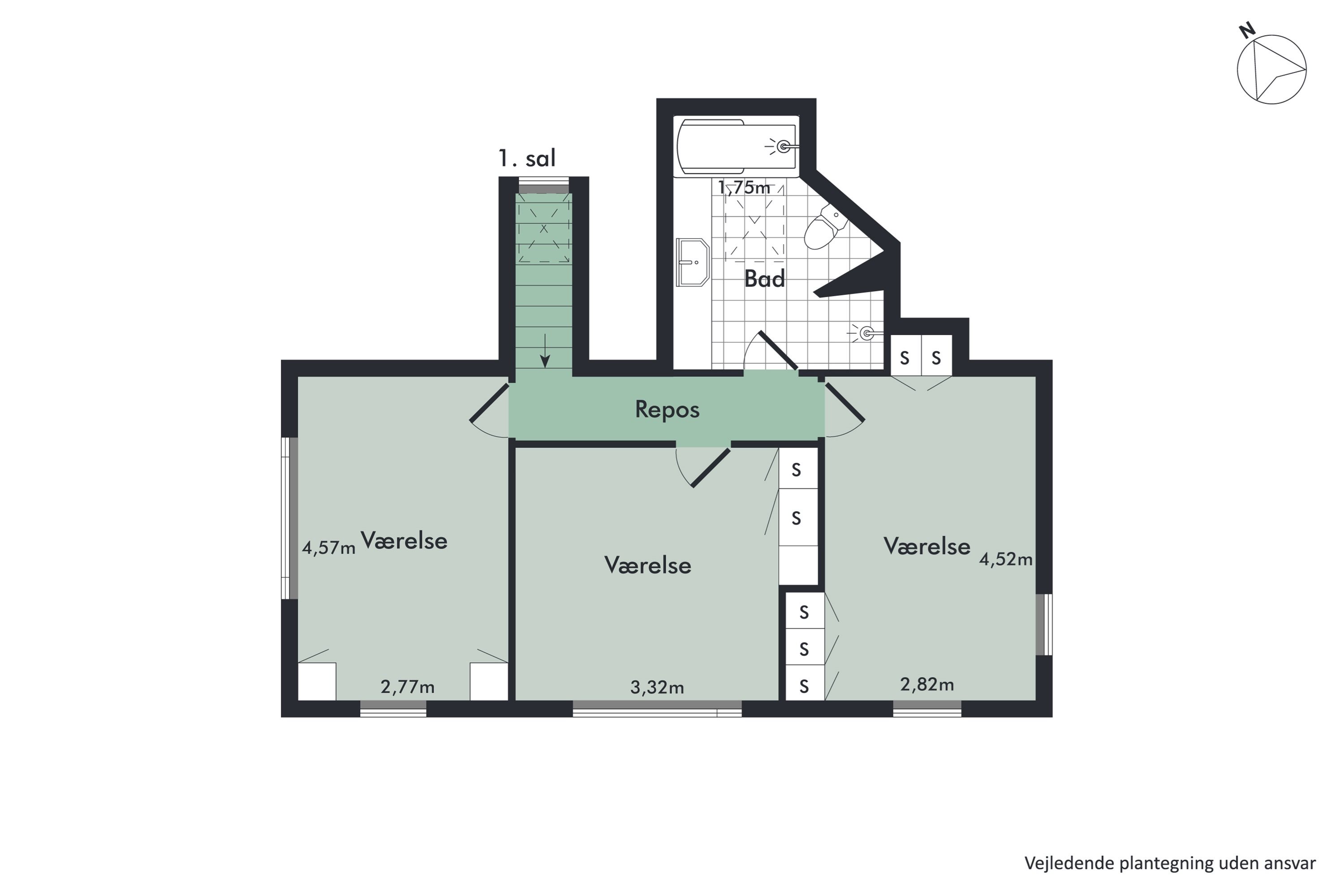 Plantegninger billede af Halsvej 170, Stae, 9310 Vodskov