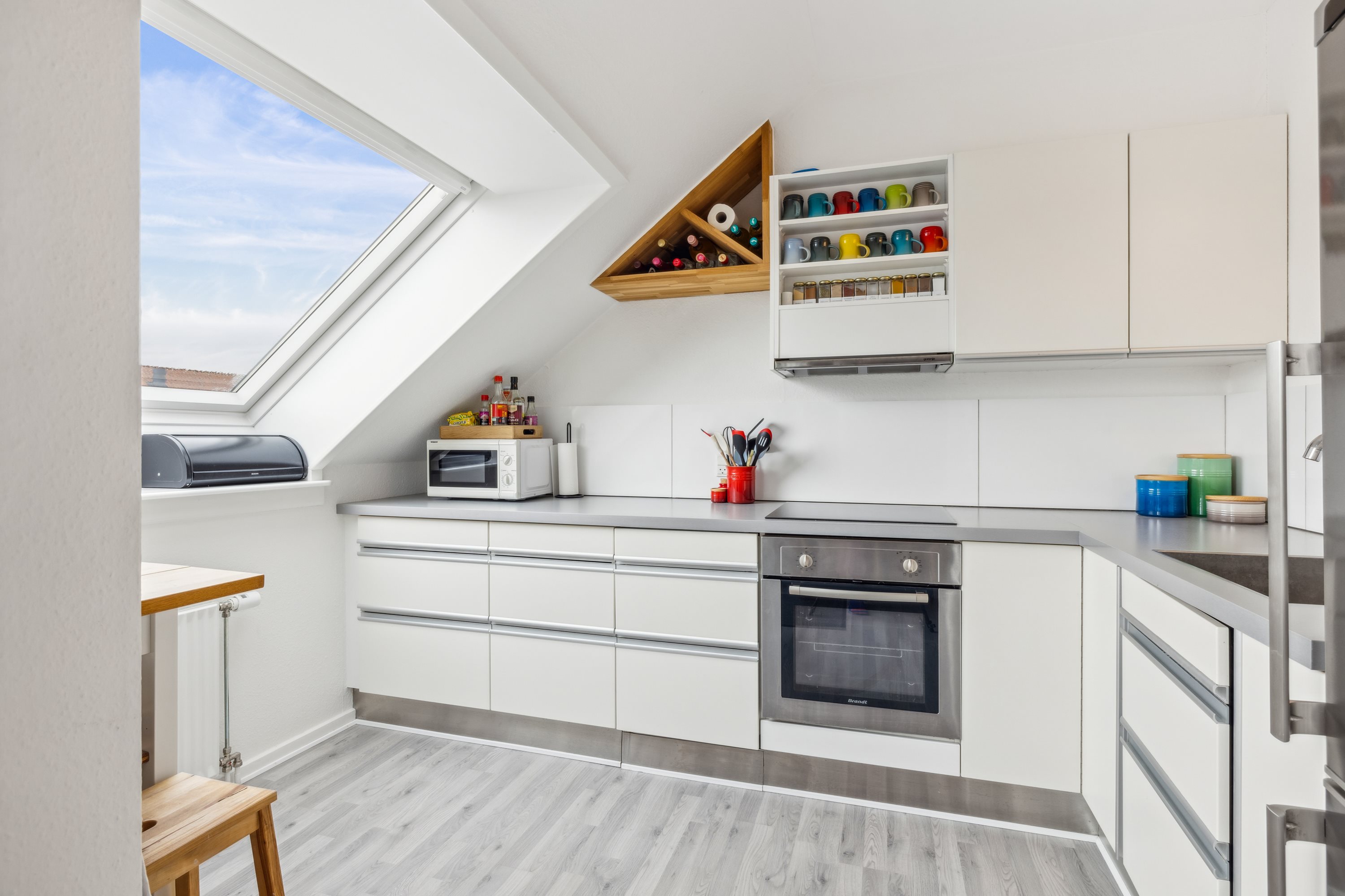 Fremhævet køkken billede i fuldskærmstilstand. Billede af Skottenborg 7, 2. th., 8800 Viborg