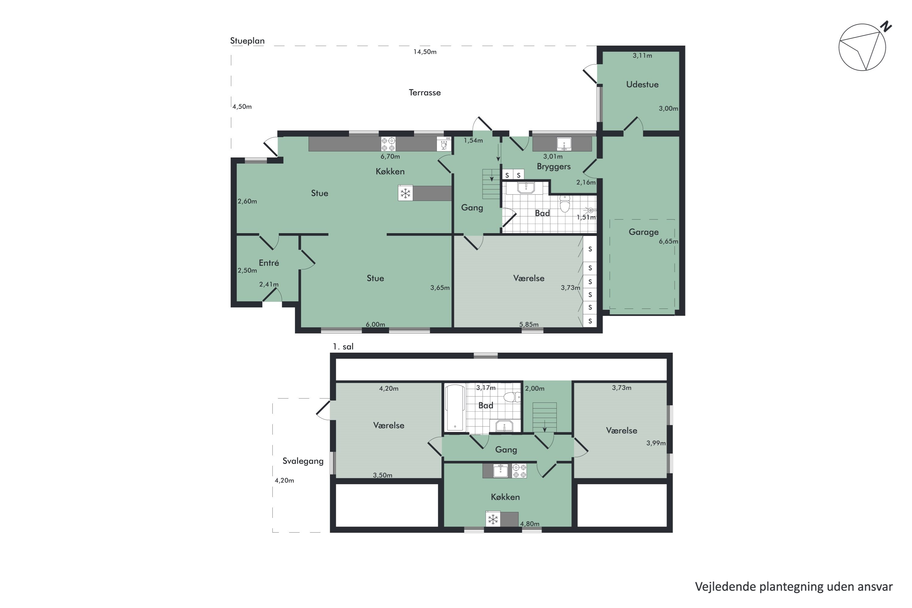 Plantegninger billede af Vestergade 71, Ulsted, 9370 Hals