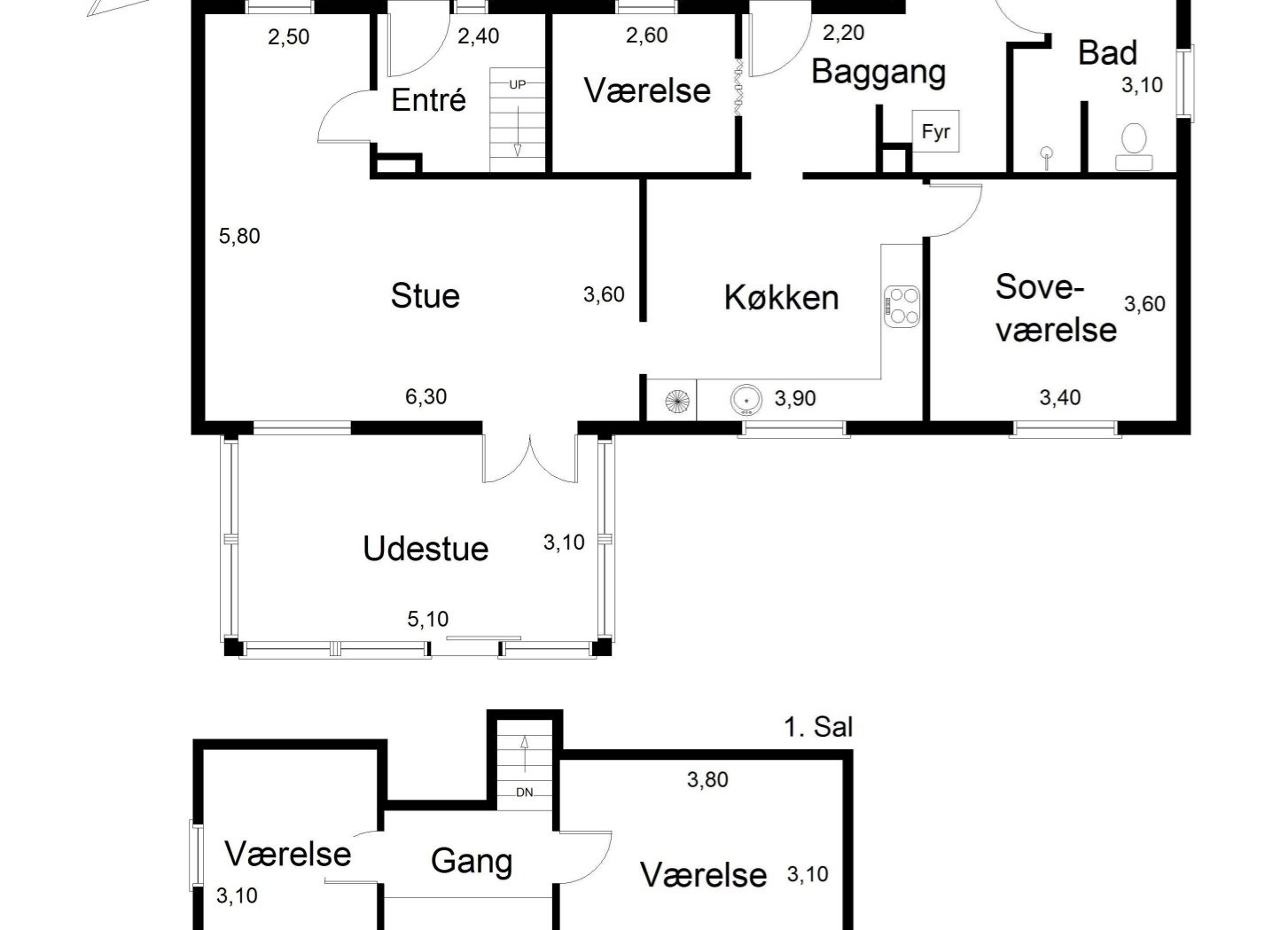 Plantegninger billede af Ølundgyden 11, Hessum Mose, 5450 Otterup