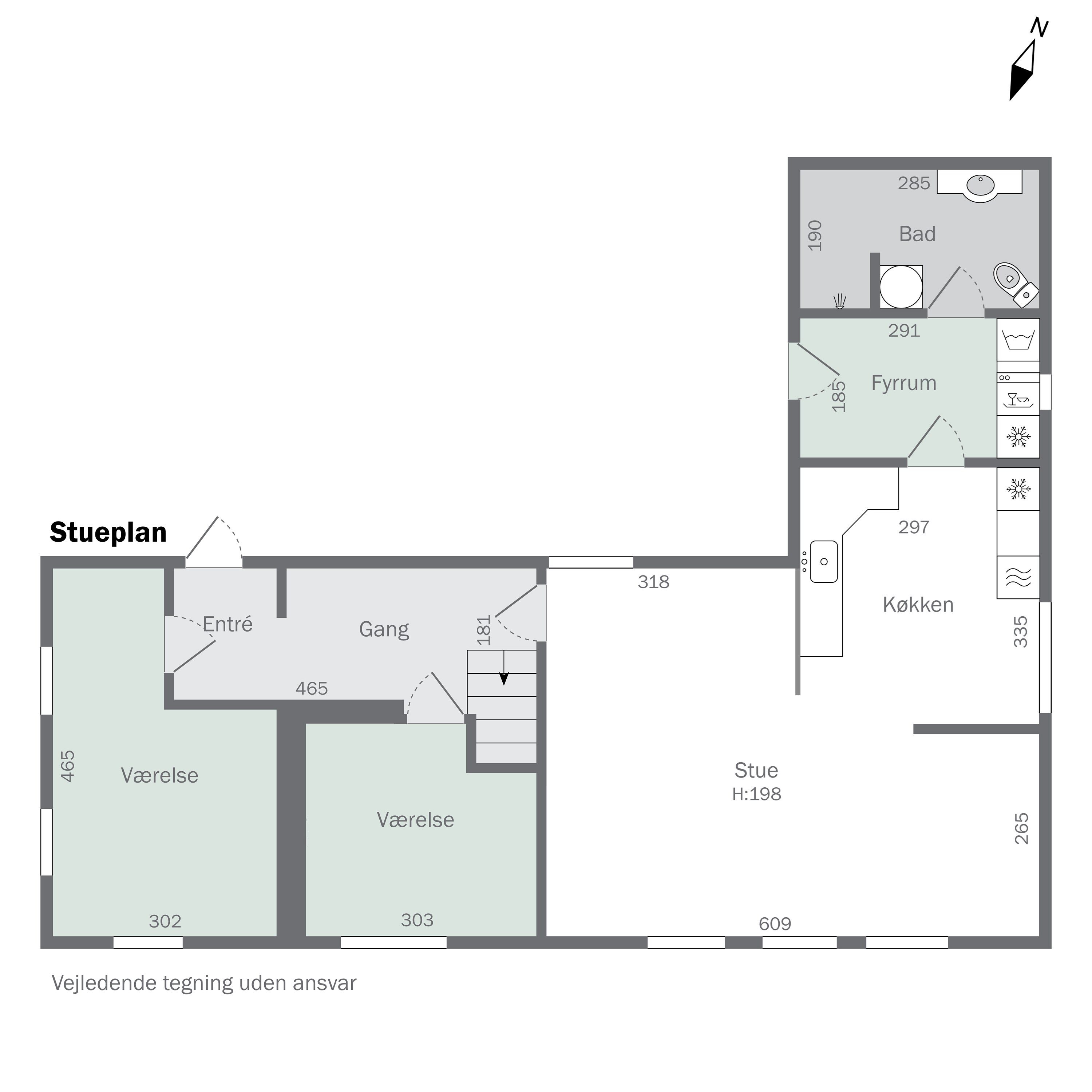 Plantegninger billede af Vollerupvej 147, 4400 Kalundborg