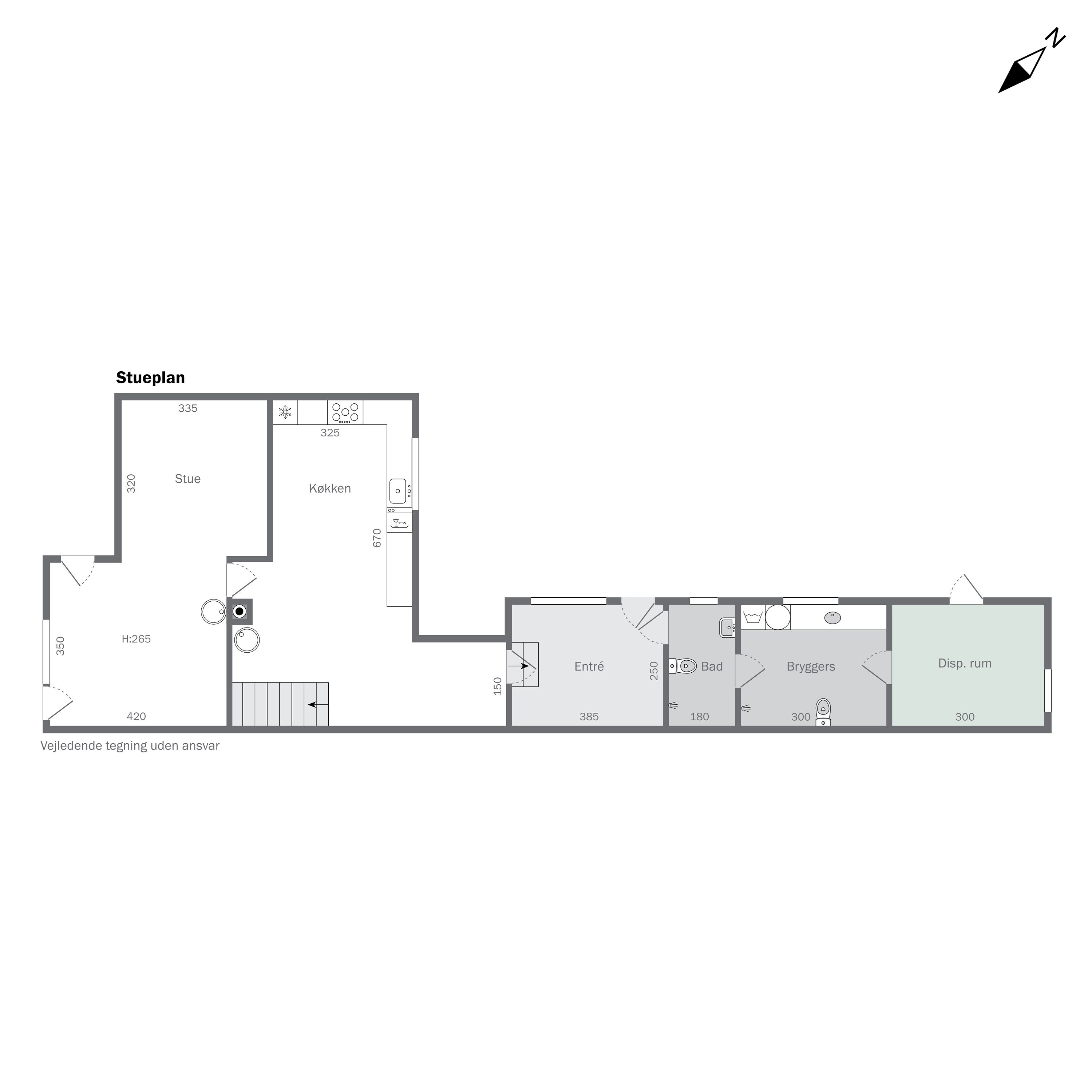 Plantegninger billede af Søndre Alle 31, 3700 Rønne