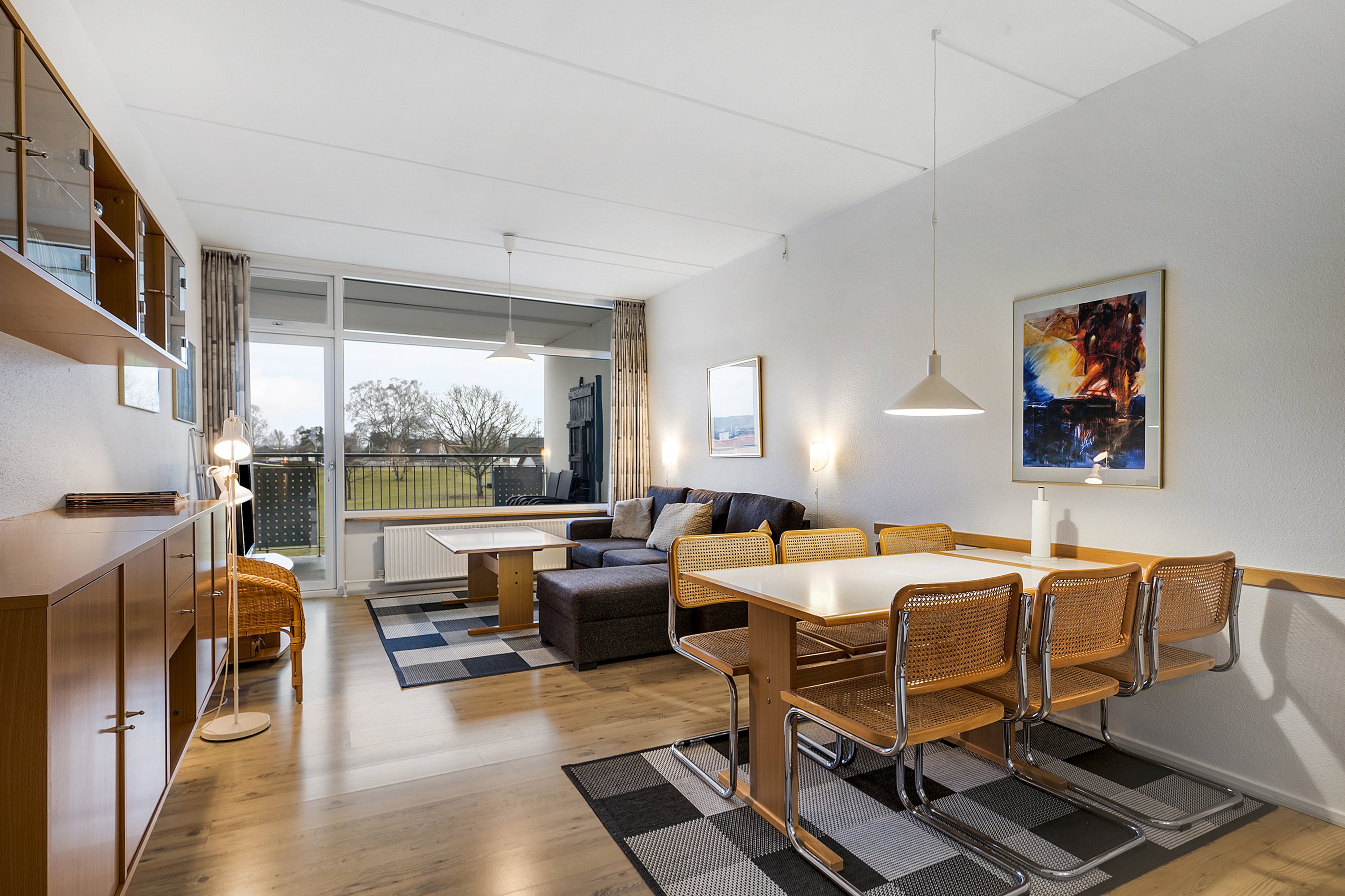 Fremhævet stue billede i fuldskærmstilstand. Billede af Fægangsvej 11A, 1. 212., Bønnerup Strand, 8585 Glesborg