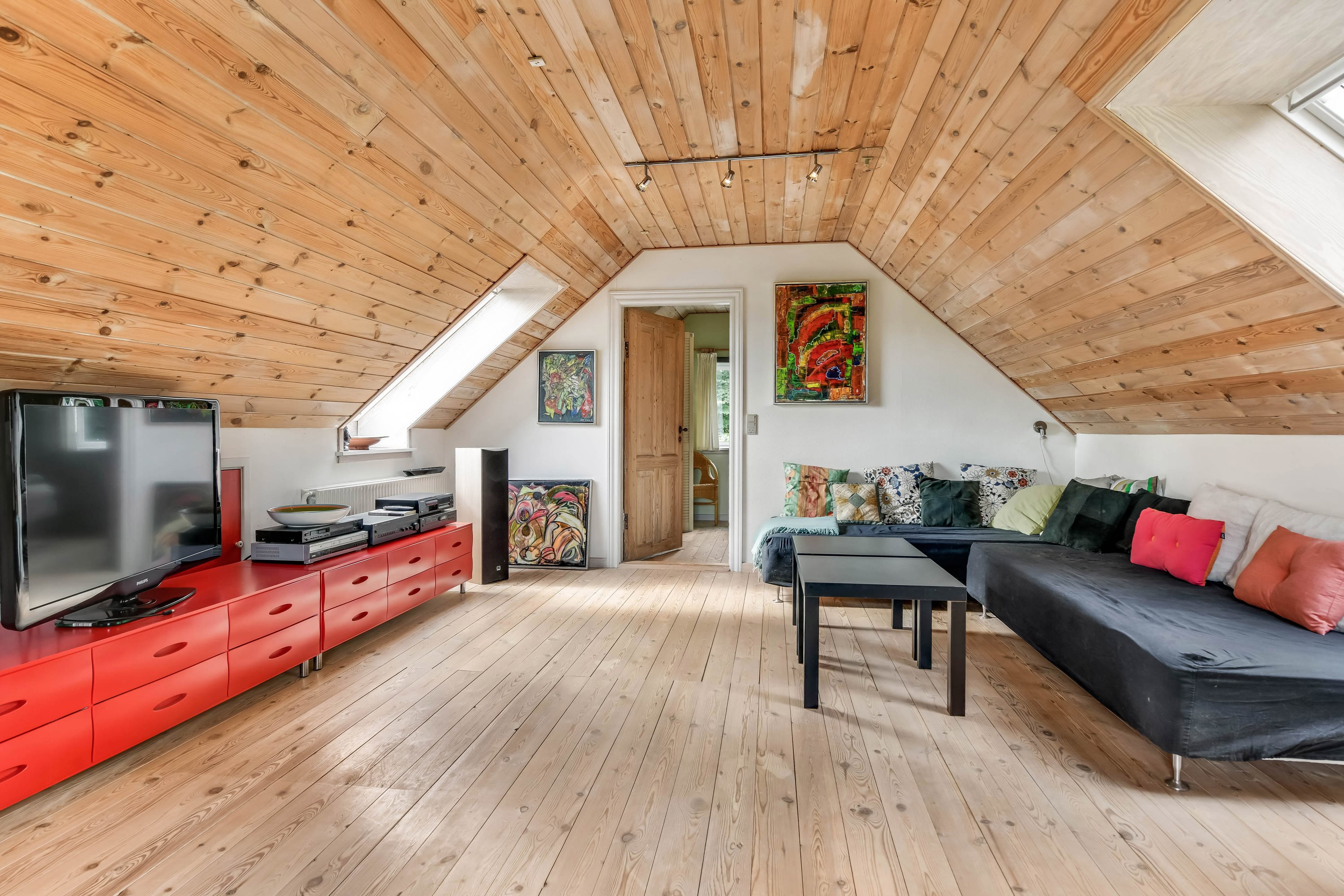 Fremhævet stue billede i fuldskærmstilstand. Billede af Fittingvej 18, 6623 Vorbasse