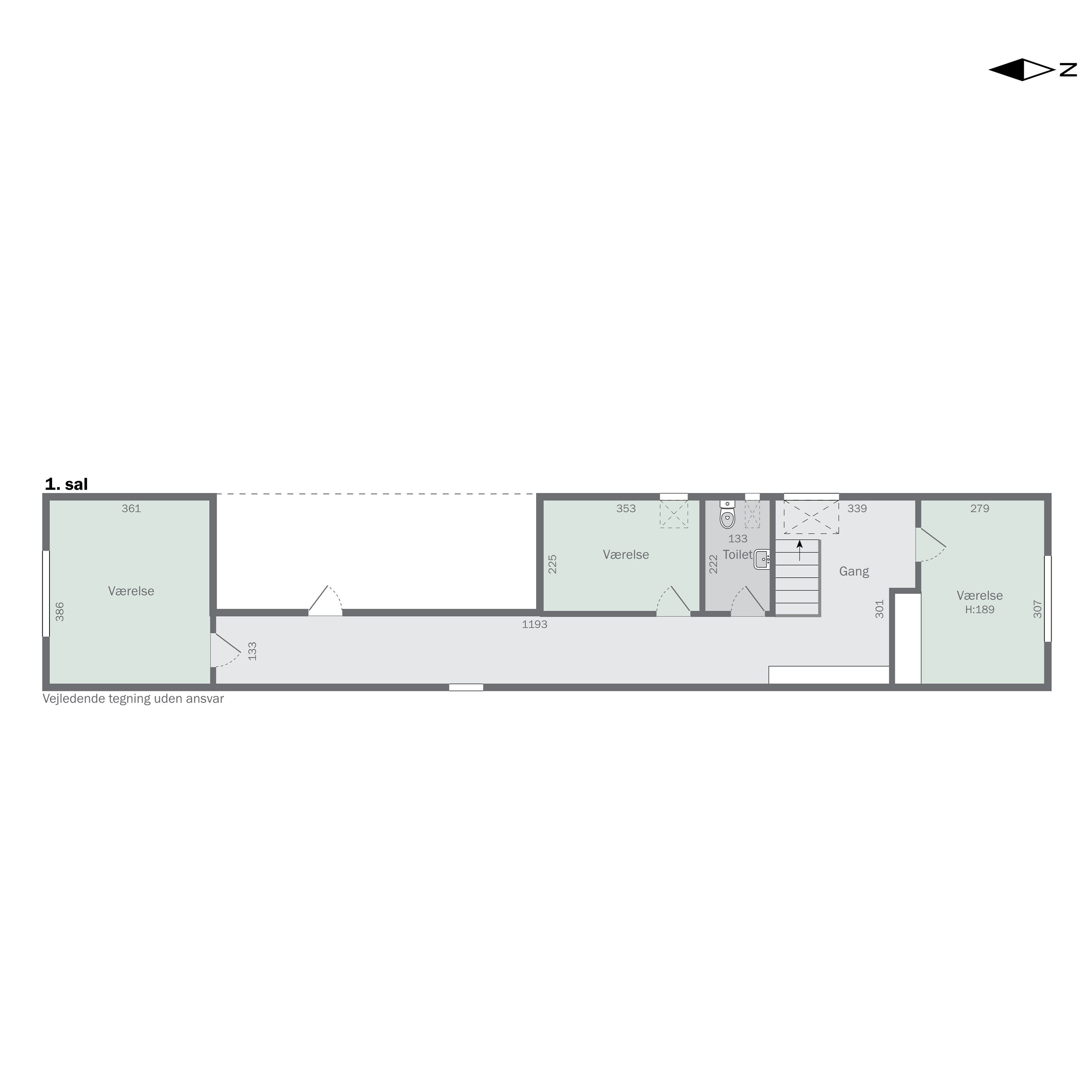 Plantegninger billede af Oddesundvej 264, Kjæstrup, 7760 Hurup Thy