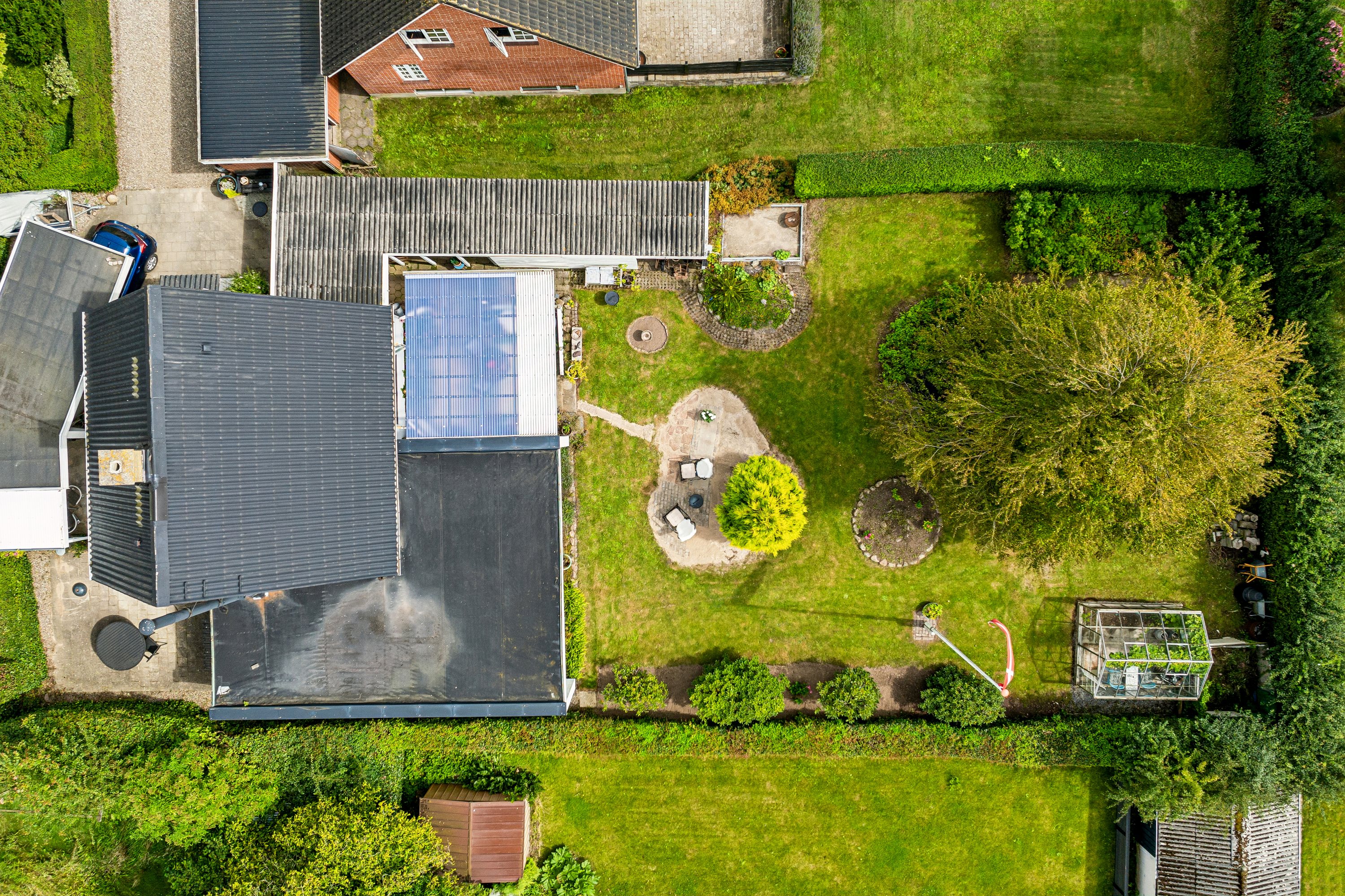 Fremhævet luftfoto billede i fuldskærmstilstand. Billede af Jens Nielsensvej 5, Vester Åby, 5600 Faaborg