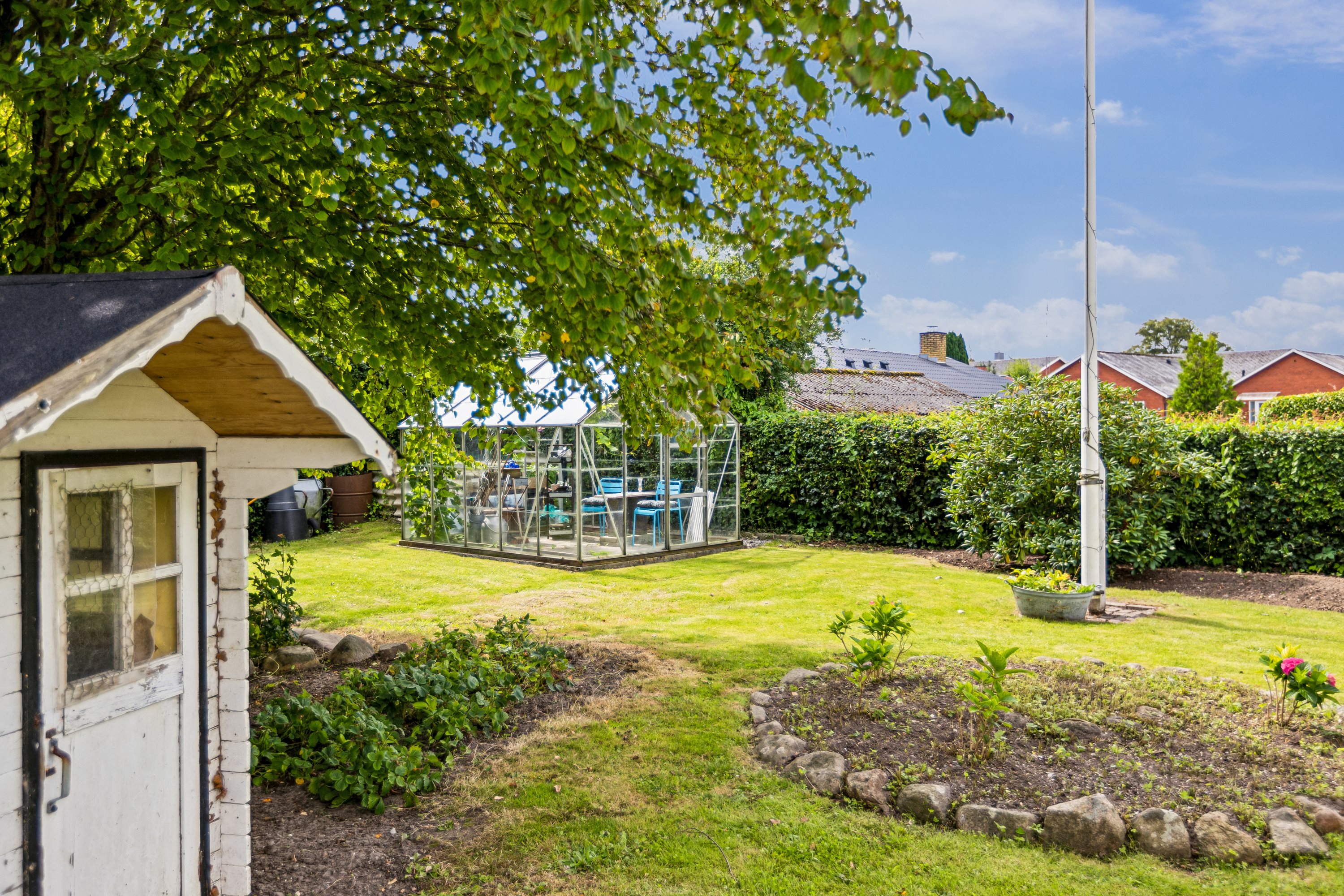 Fremhævet have billede i fuldskærmstilstand. Billede af Jens Nielsensvej 5, Vester Åby, 5600 Faaborg