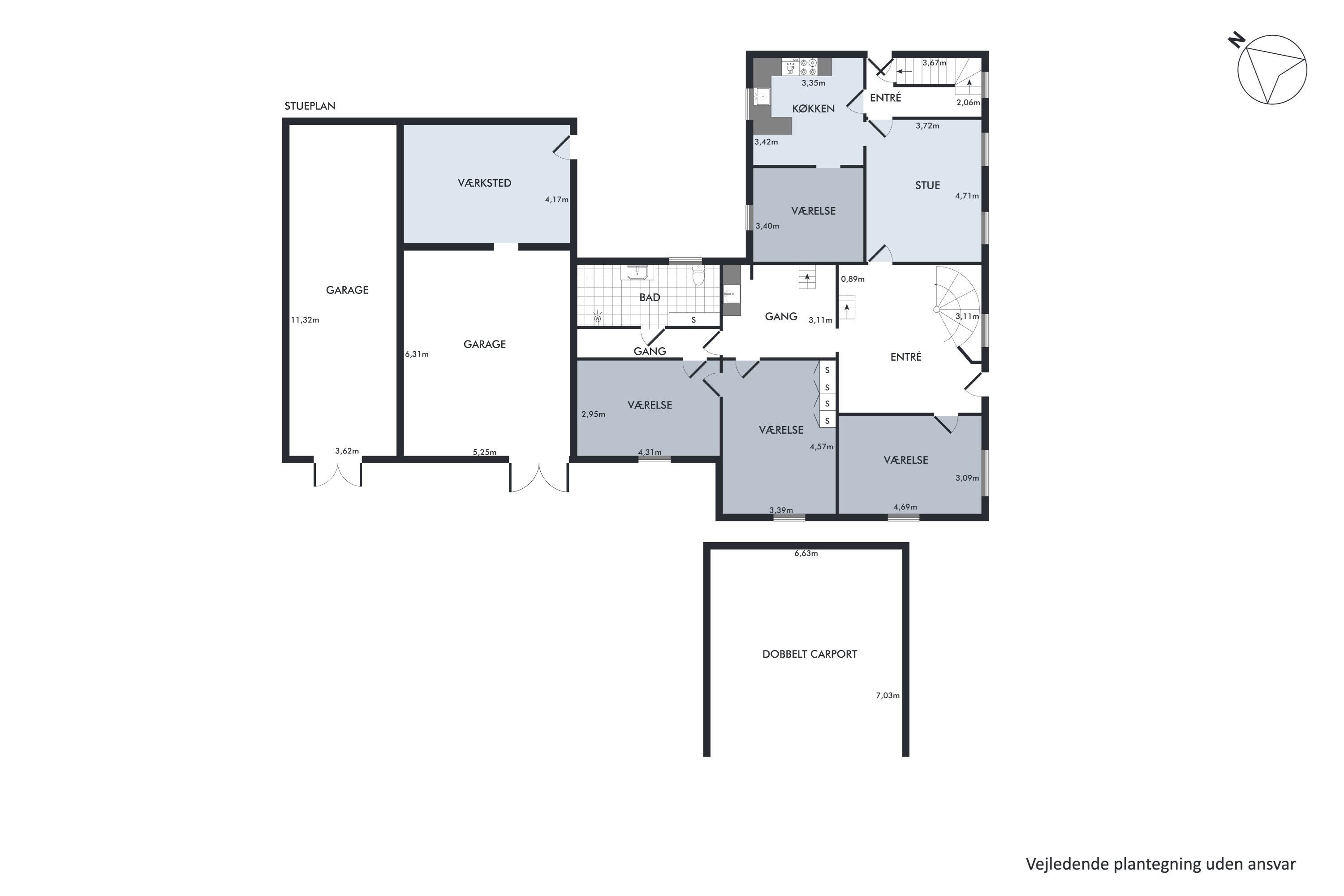 Plantegninger billede af Ølstedvej 1, Sdr Broby, 5672 Broby