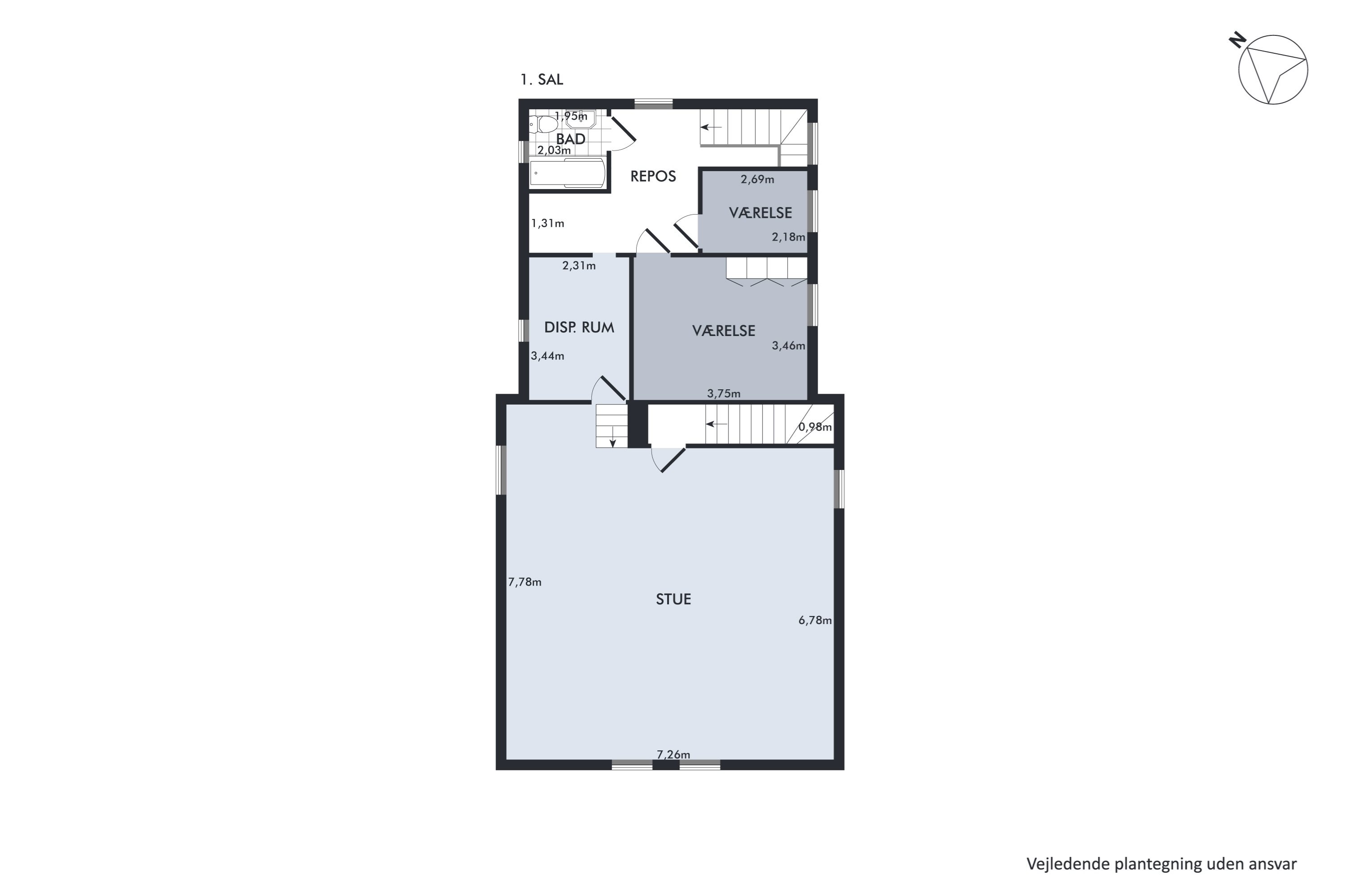 Plantegninger billede af Ølstedvej 1, Sdr Broby, 5672 Broby