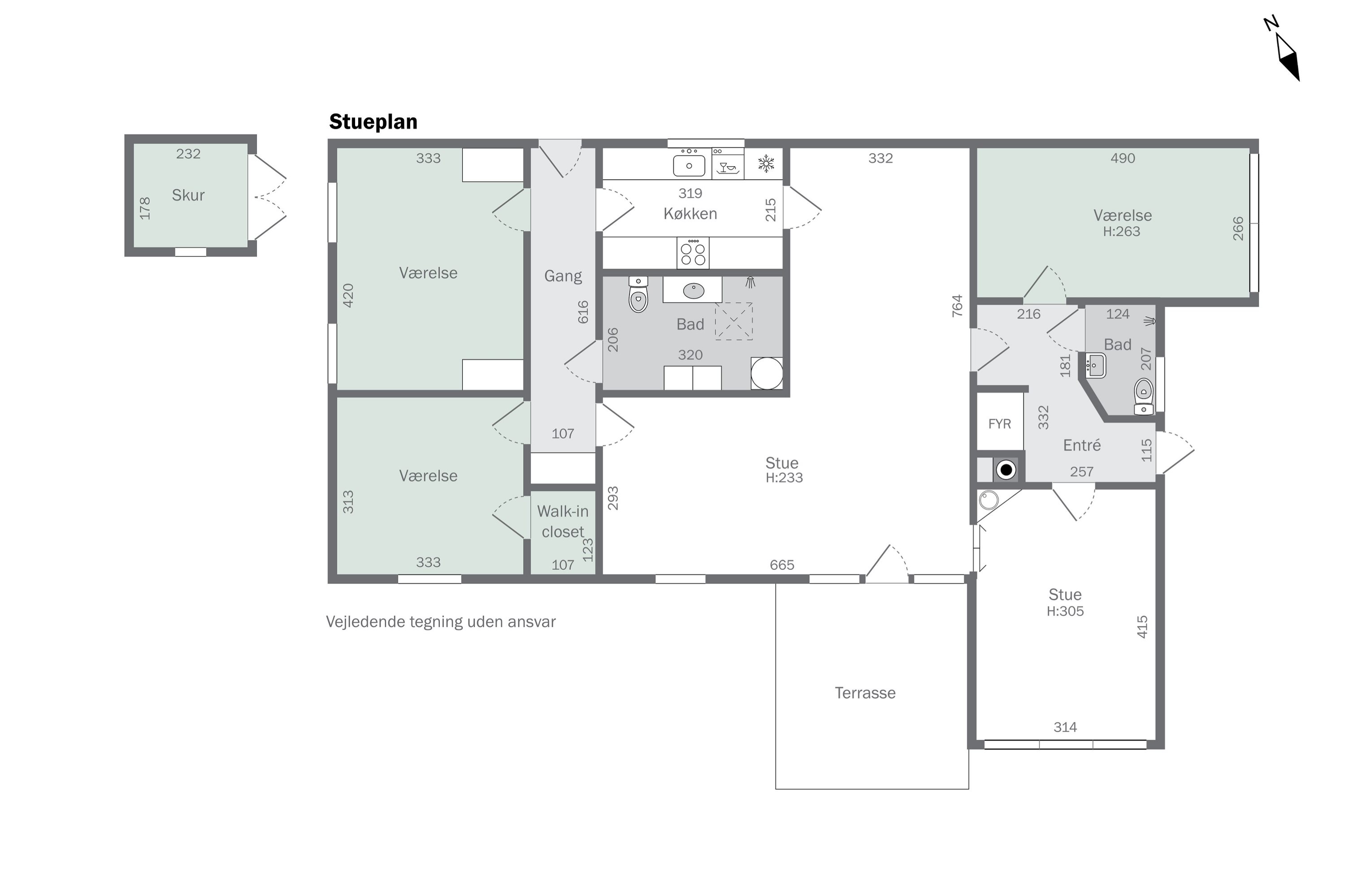 Plantegninger billede af Markskellet 13, 3400 Hillerød