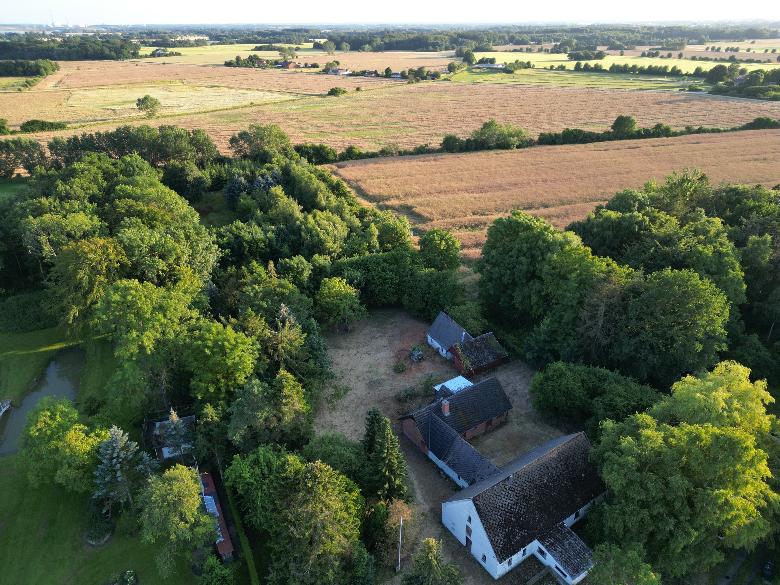 Fremhævet luftfoto billede i fuldskærmstilstand. Billede af Ølundgyden 11, Hessum Mose, 5450 Otterup