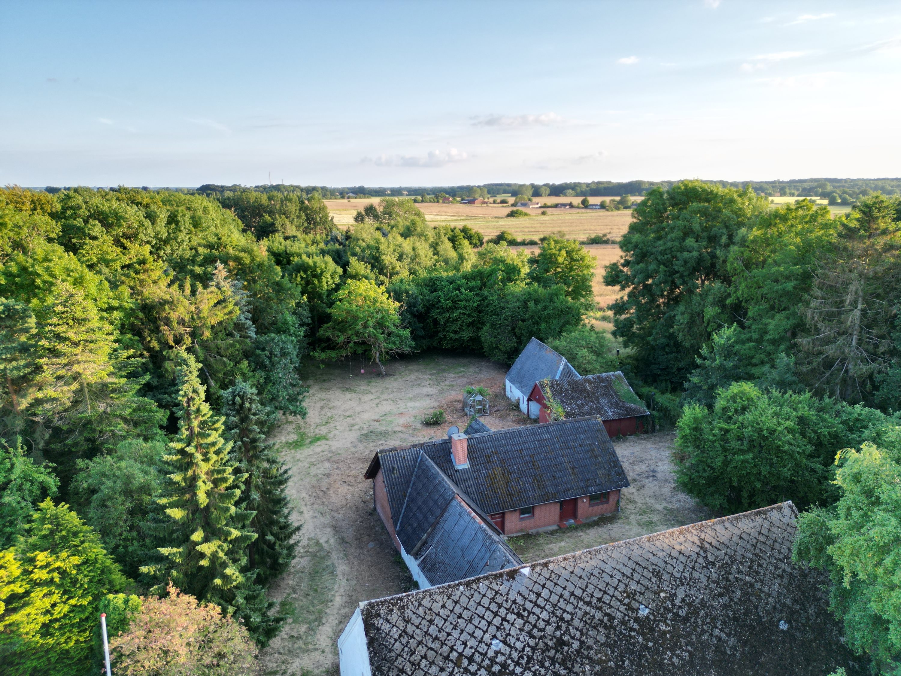 Fremhævet luftfoto billede i fuldskærmstilstand. Billede af Ølundgyden 11, Hessum Mose, 5450 Otterup