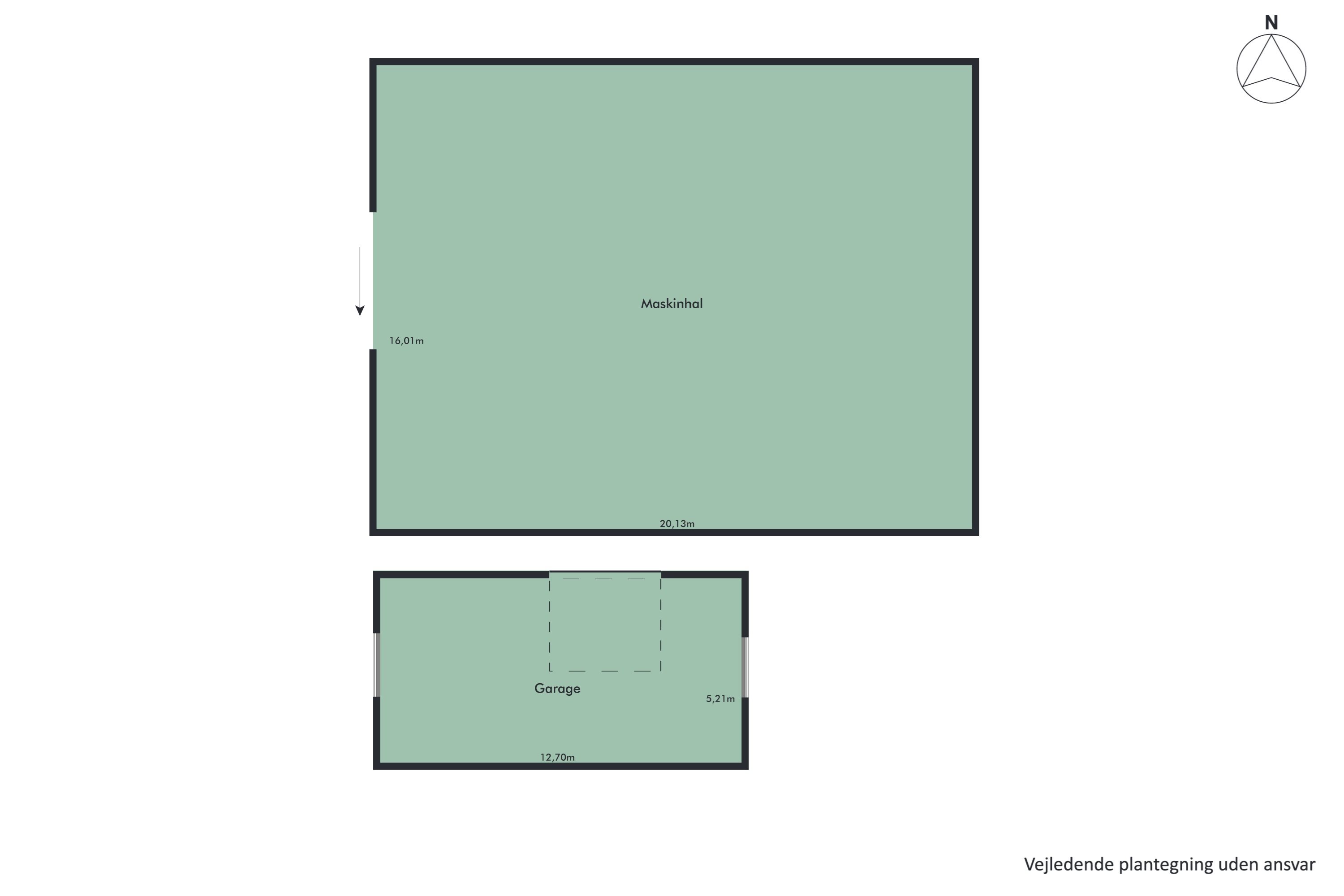 Plantegninger billede af Nørre Hurupvej 32A, Øster Hurup, 9560 Hadsund