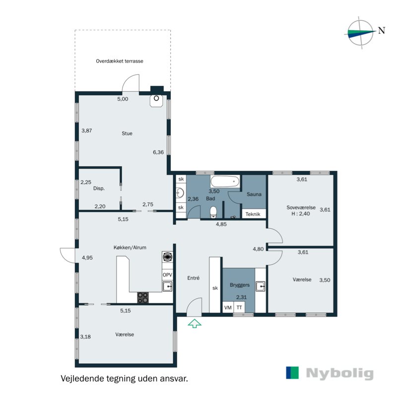 Plantegninger billede af Ø. Gesten Mosevej 18, 6621 Gesten