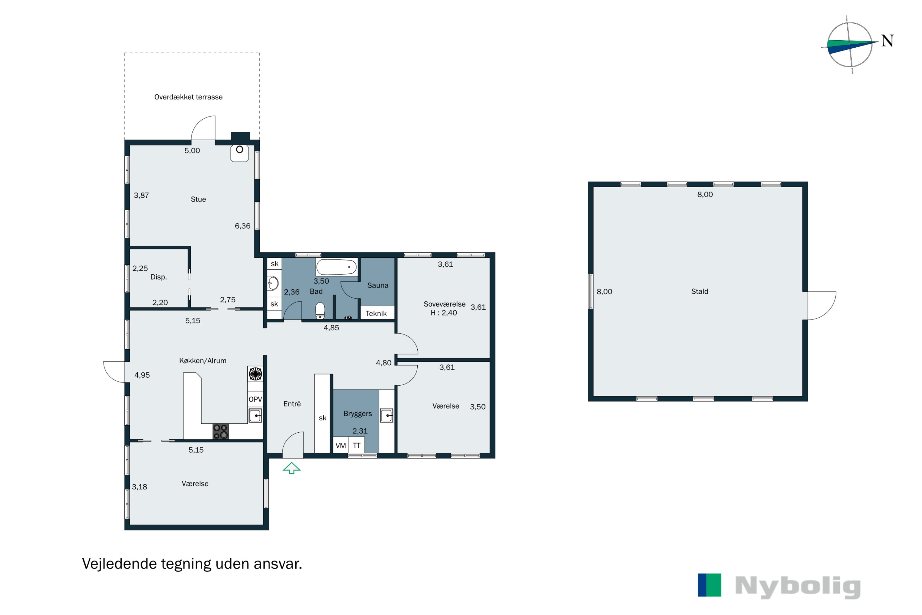 Plantegninger billede af Ø. Gesten Mosevej 18, 6621 Gesten