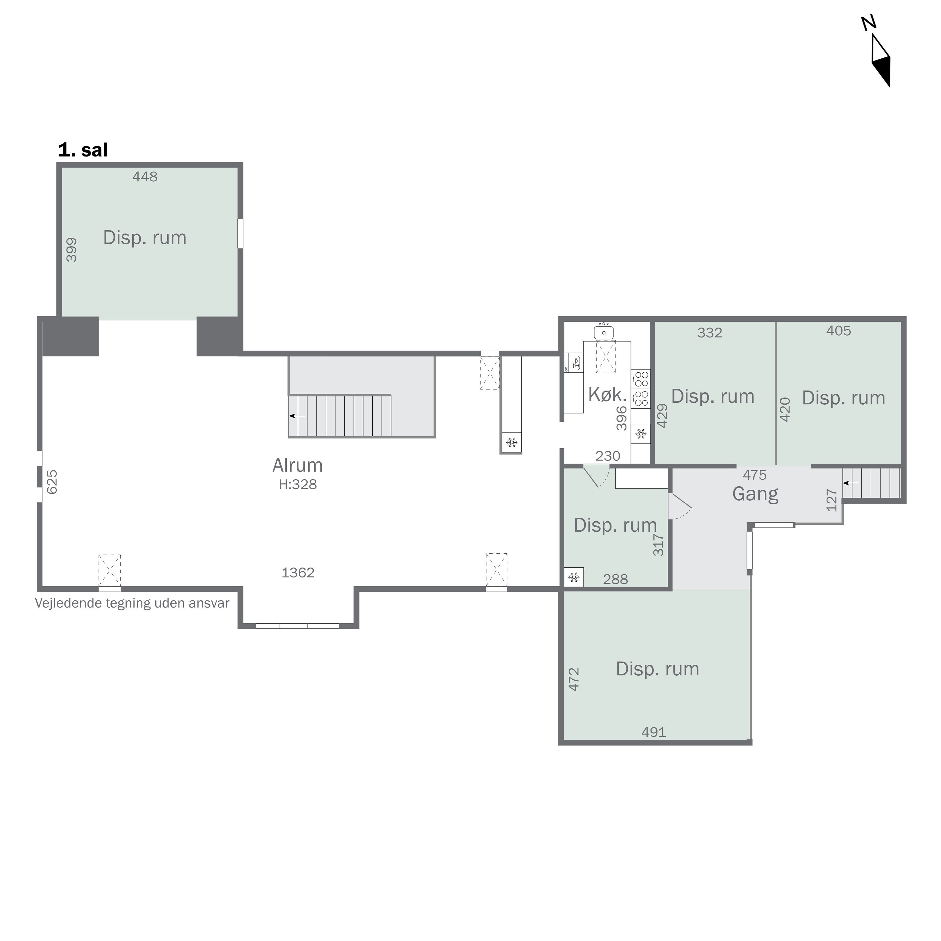 Plantegninger billede af Falkensteenvej 14, Gerlev, 4200 Slagelse