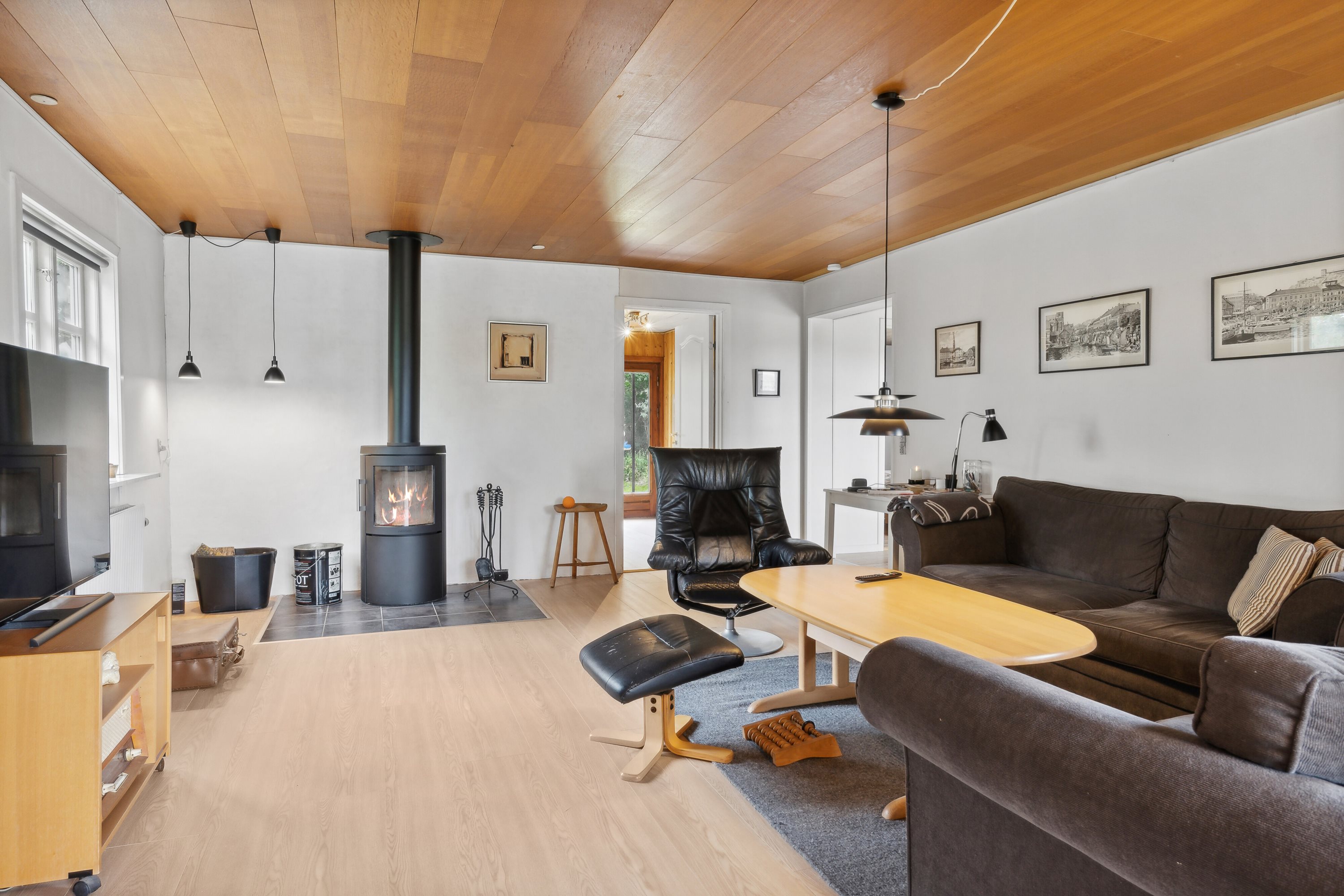 Fremhævet stue billede i fuldskærmstilstand. Billede af Ringkøbingvej 23B, 7441 Bording