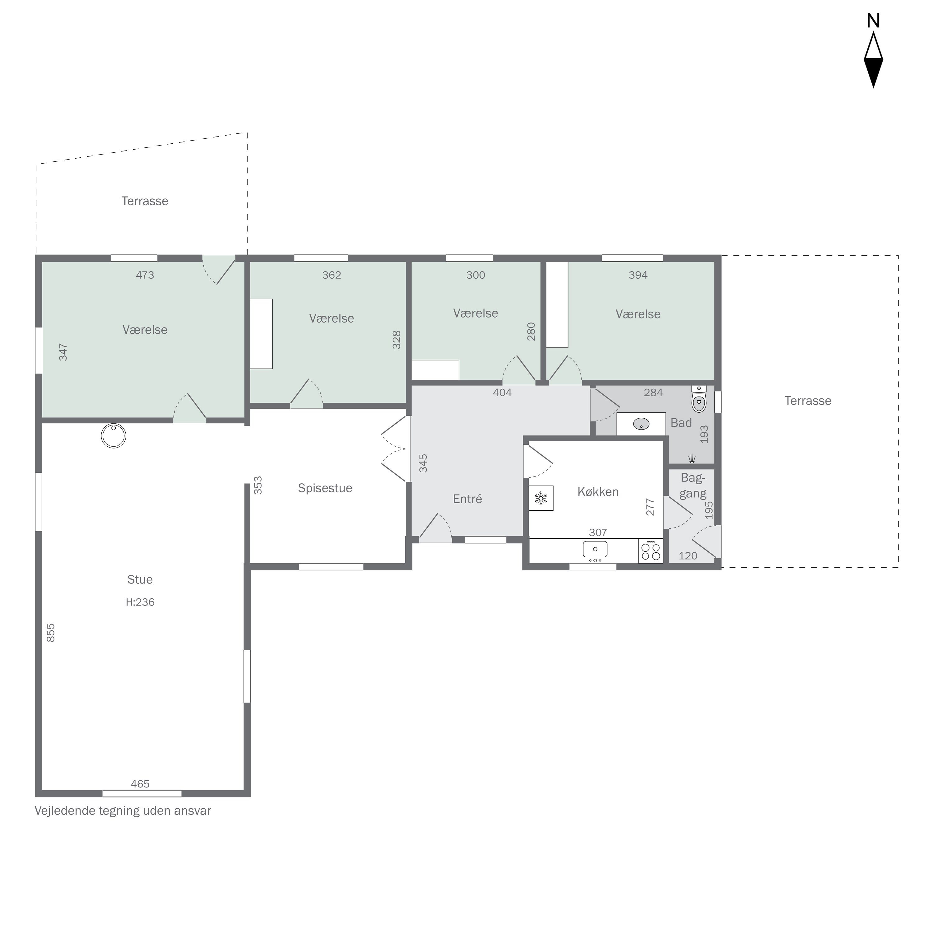 Plantegninger billede af Ringkøbingvej 23B, 7441 Bording