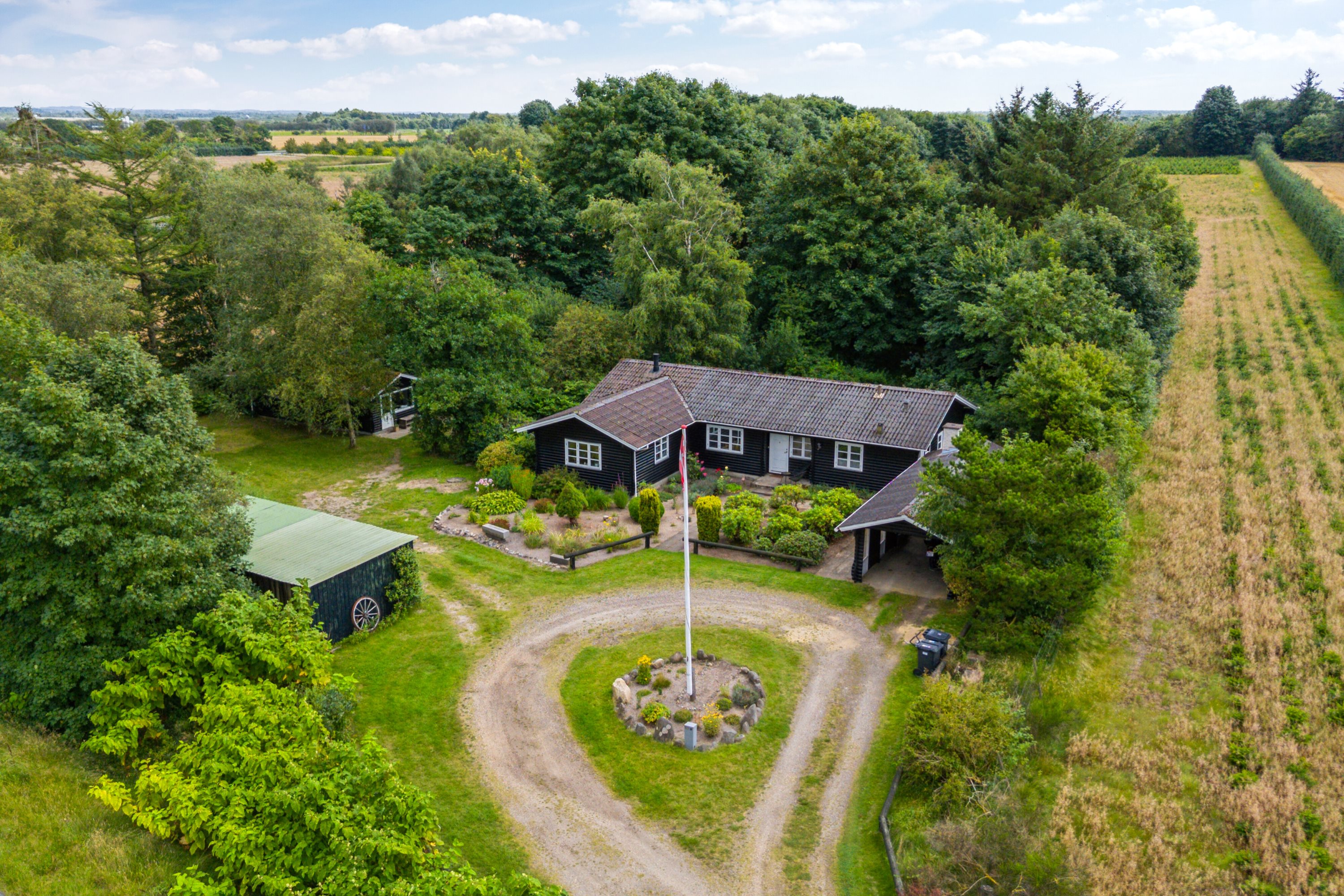 Fremhævet luftfoto billede i fuldskærmstilstand. Billede af Ringkøbingvej 23B, 7441 Bording