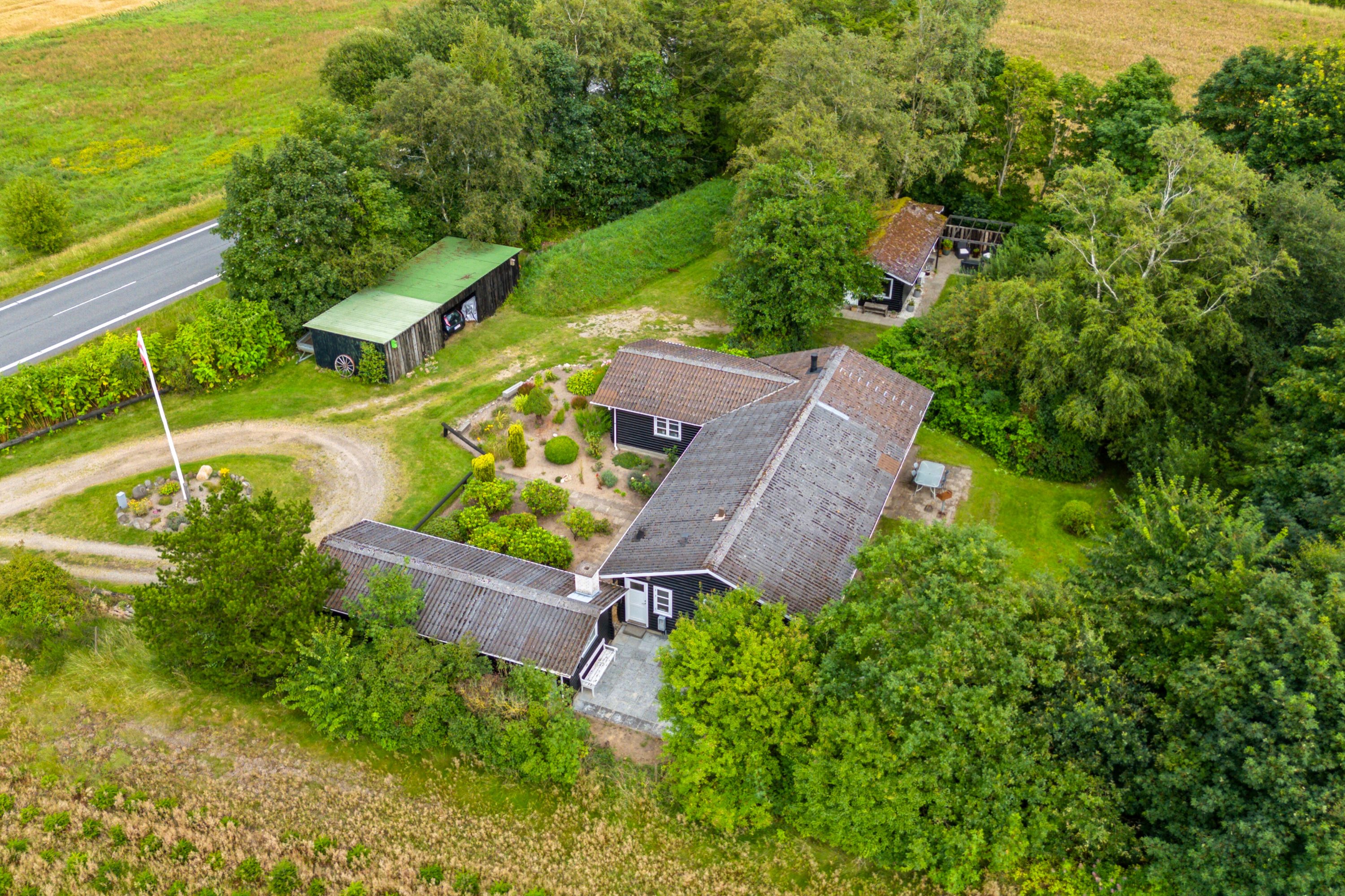 Fremhævet luftfoto billede i fuldskærmstilstand. Billede af Ringkøbingvej 23B, 7441 Bording