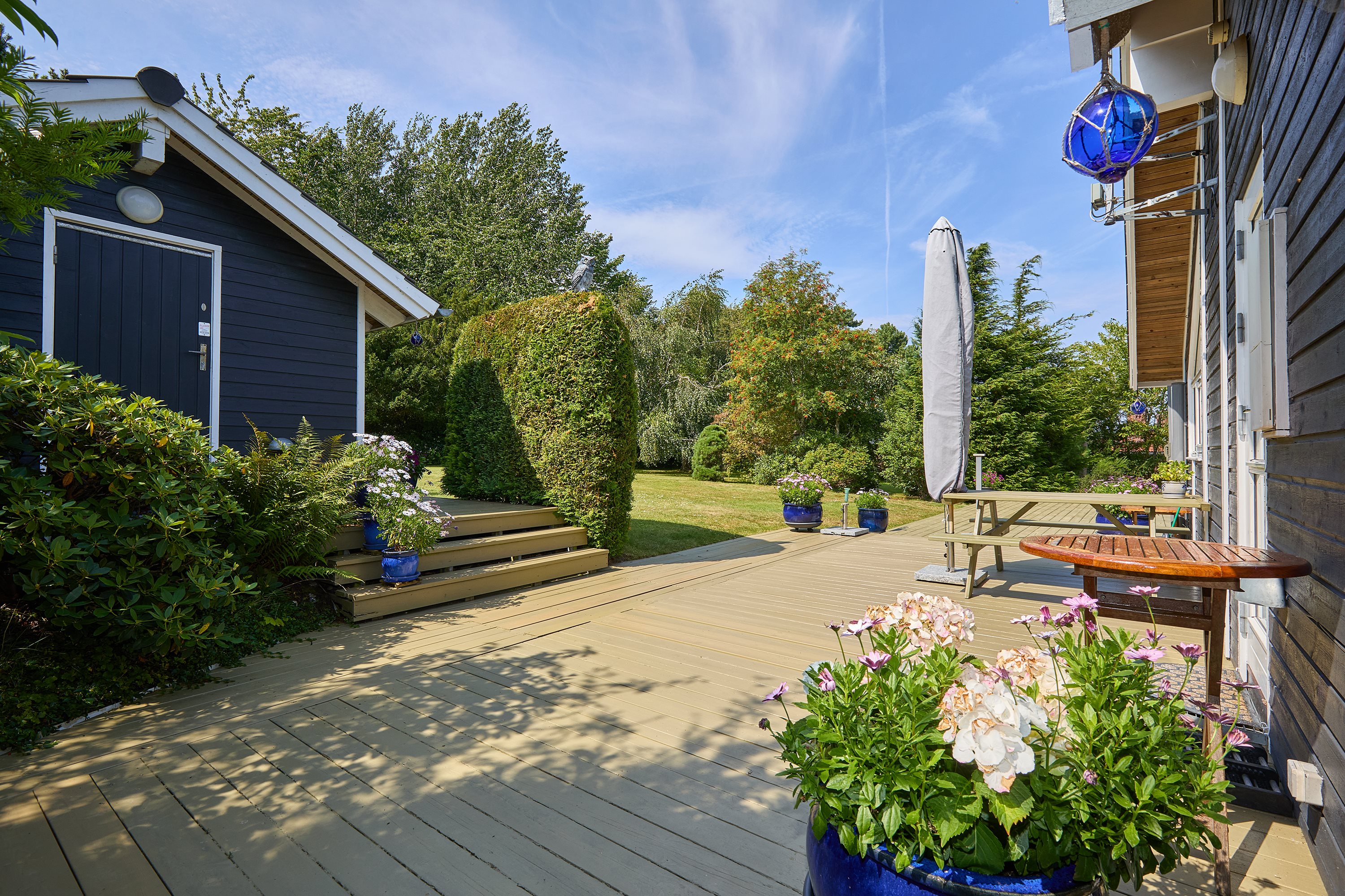 Fremhævet terrasse billede i fuldskærmstilstand. Billede af Rævehaugen 7, Udsholt, 3230 Græsted