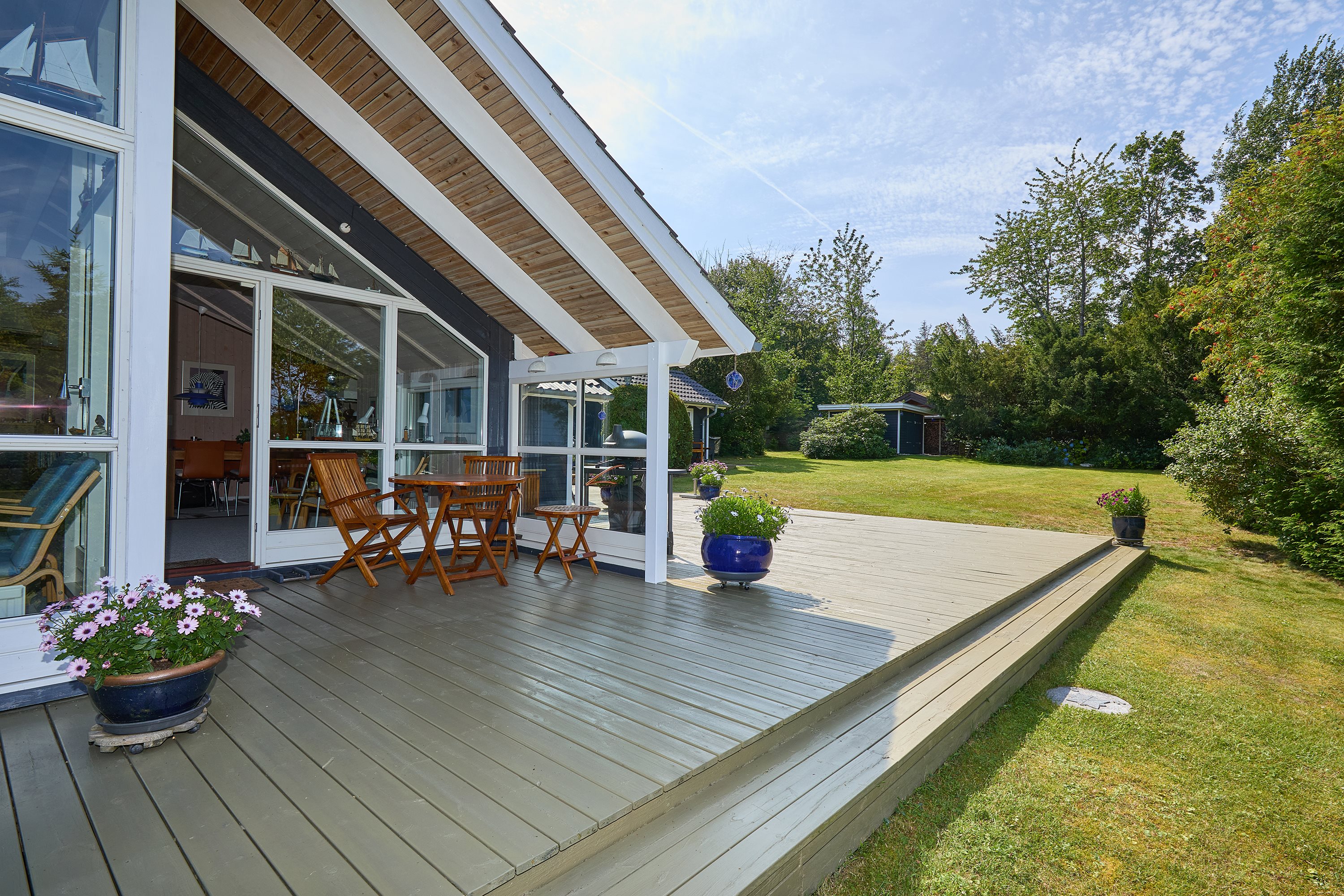 Fremhævet terrasse billede i fuldskærmstilstand. Billede af Rævehaugen 7, Udsholt, 3230 Græsted