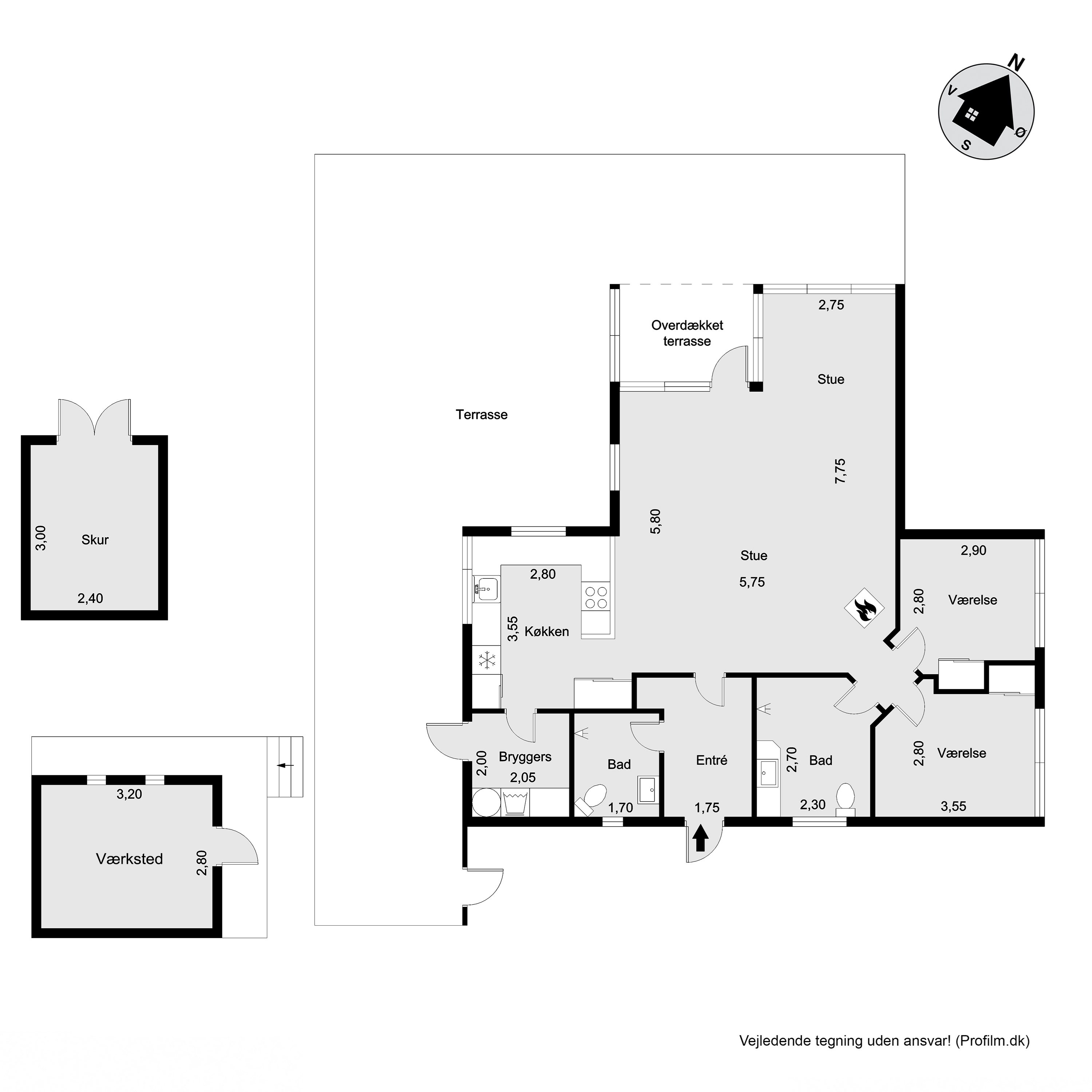 Plantegninger billede af Rævehaugen 7, Udsholt, 3230 Græsted