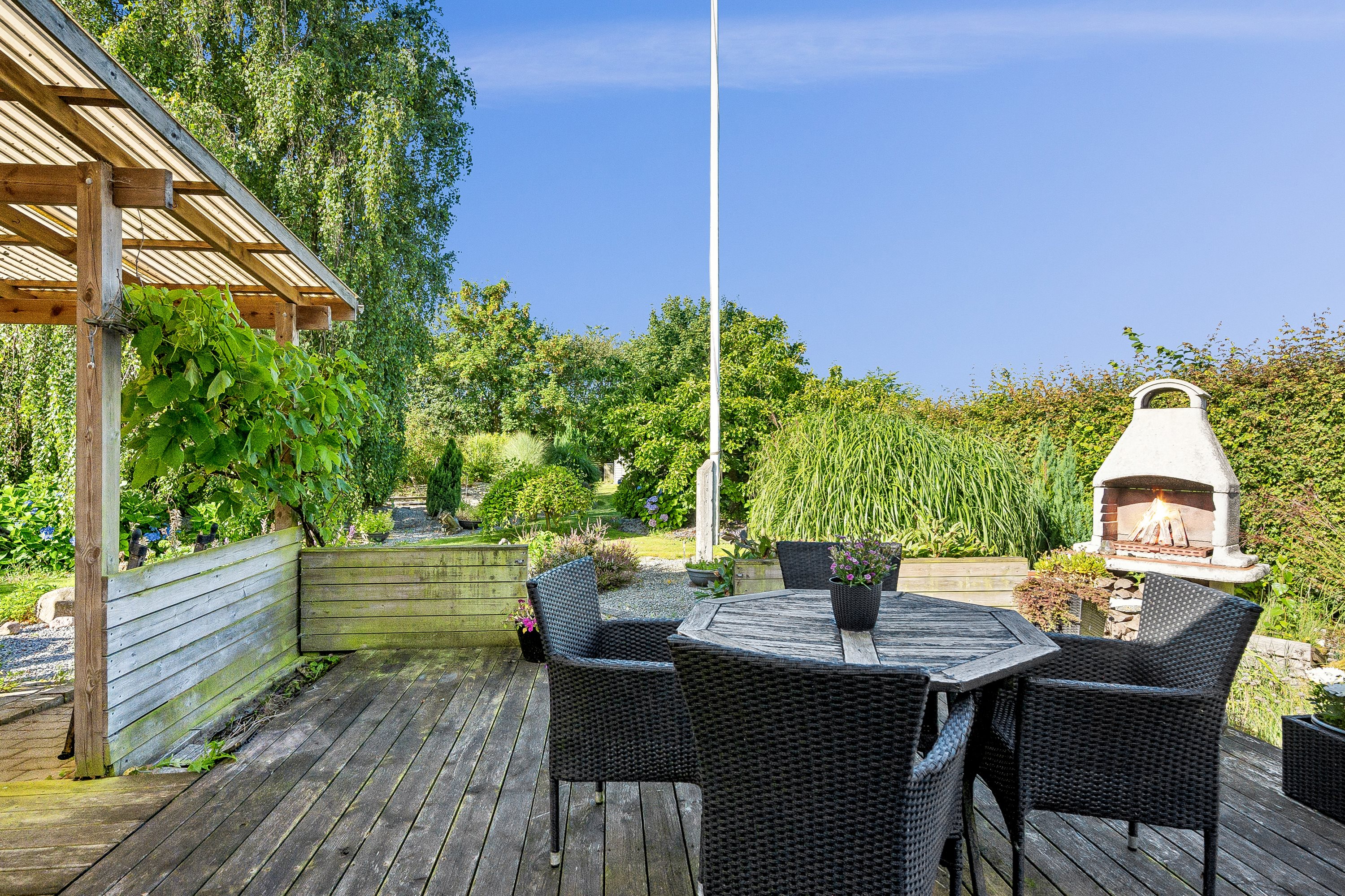 Fremhævet terrasse billede i fuldskærmstilstand. Billede af Markedsvej 14, 9700 Brønderslev