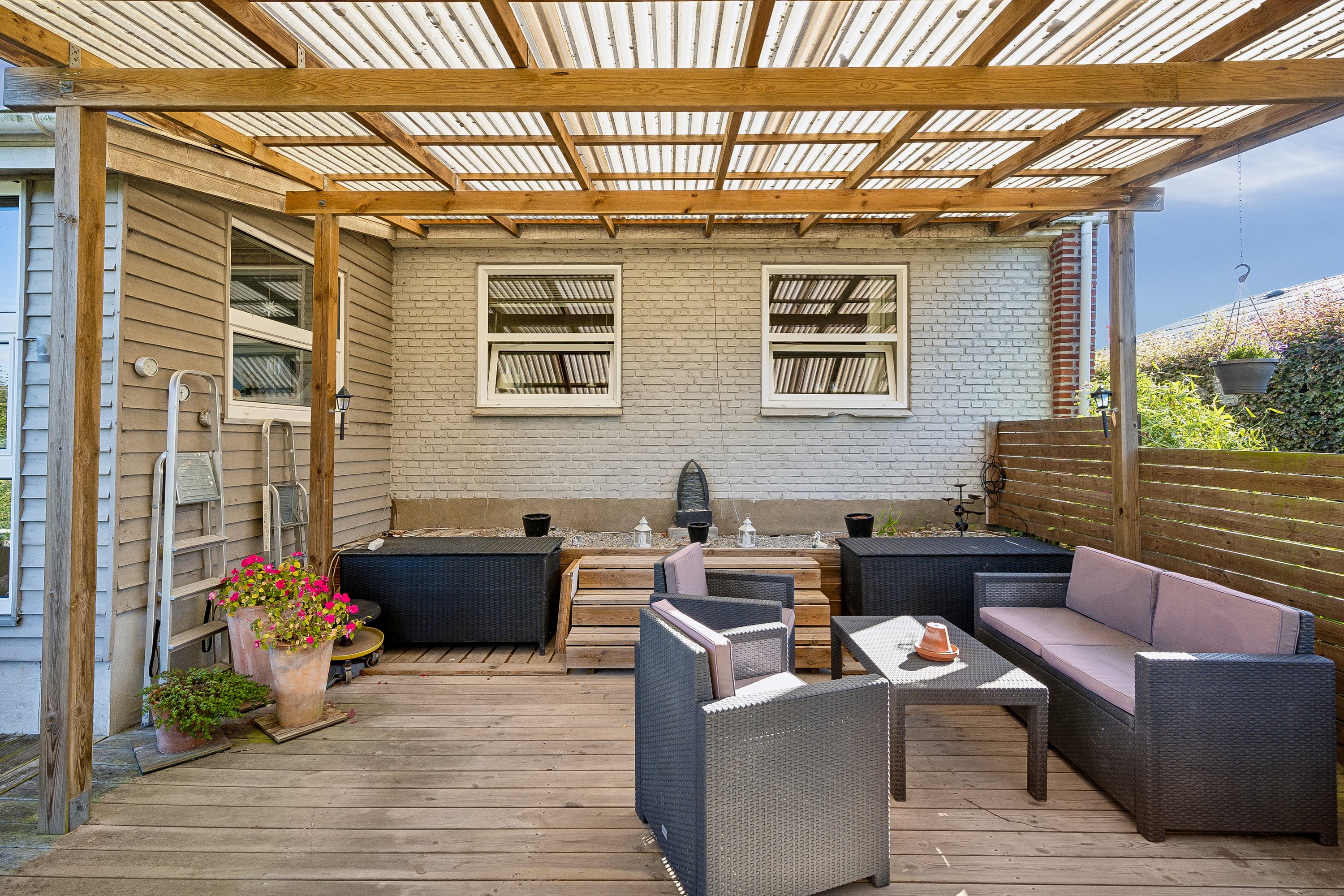 Fremhævet terrasse billede i fuldskærmstilstand. Billede af Markedsvej 14, 9700 Brønderslev