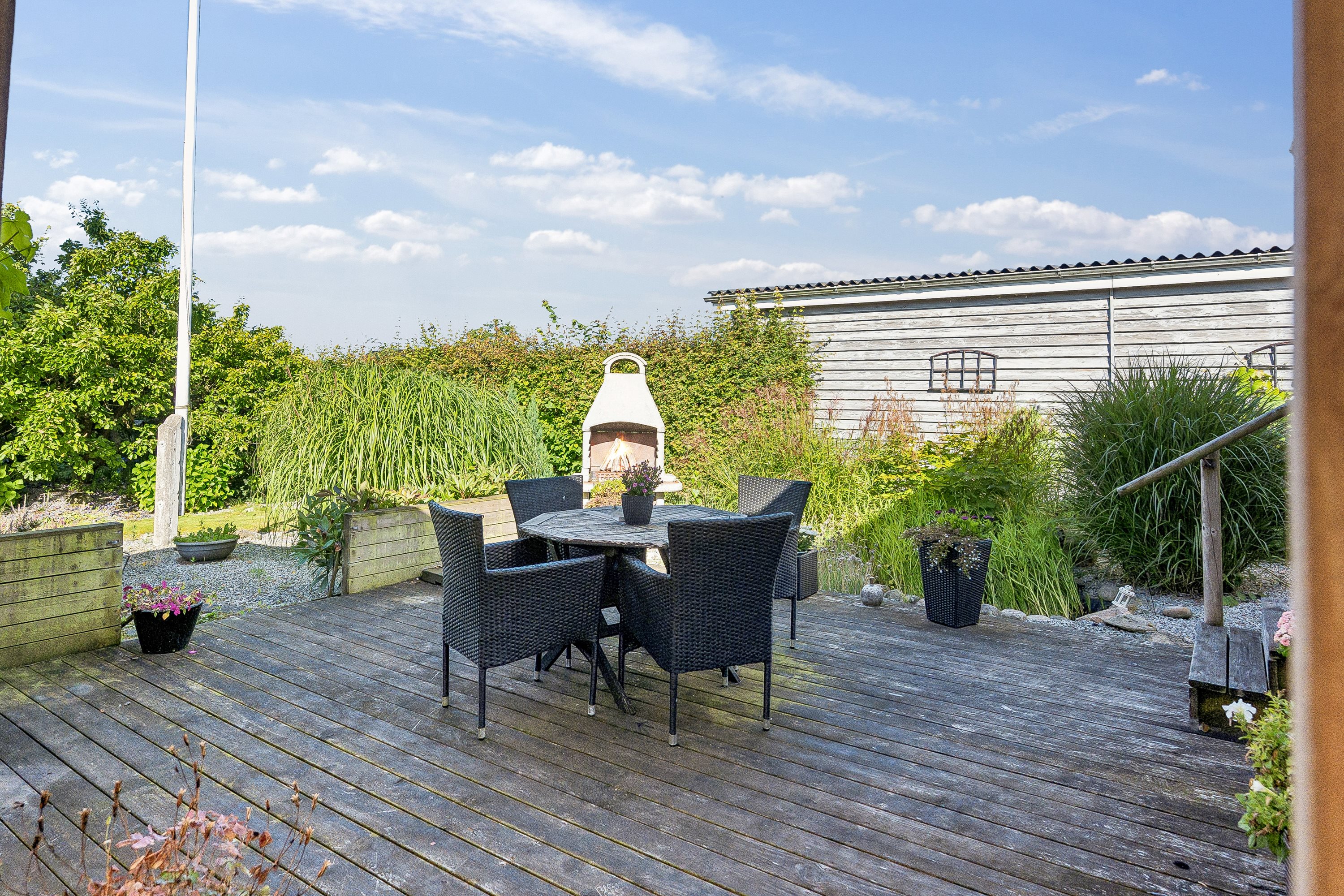 Fremhævet terrasse billede i fuldskærmstilstand. Billede af Markedsvej 14, 9700 Brønderslev