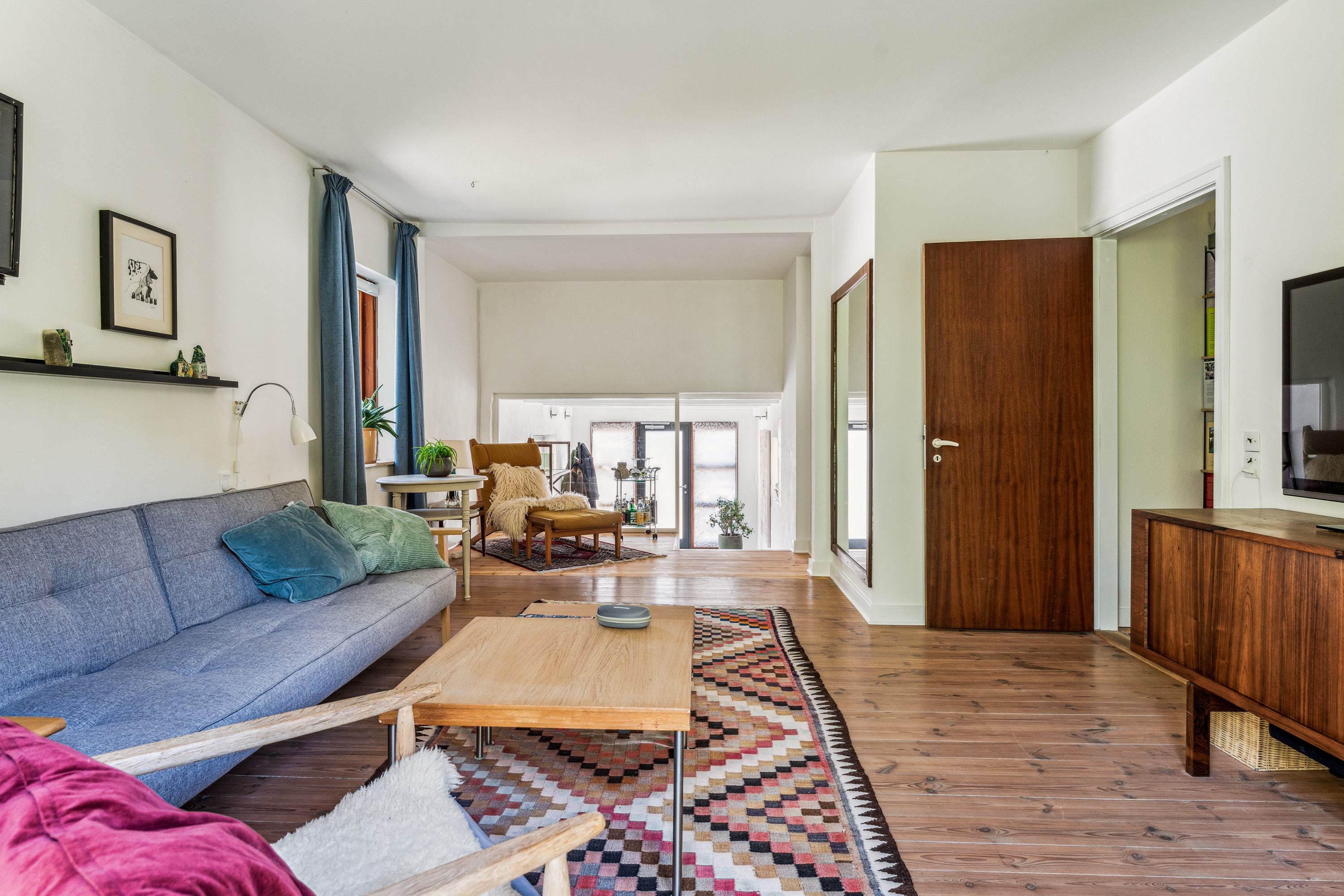 Fremhævet stue billede i fuldskærmstilstand. Billede af Skovvejen 29, 8850 Bjerringbro