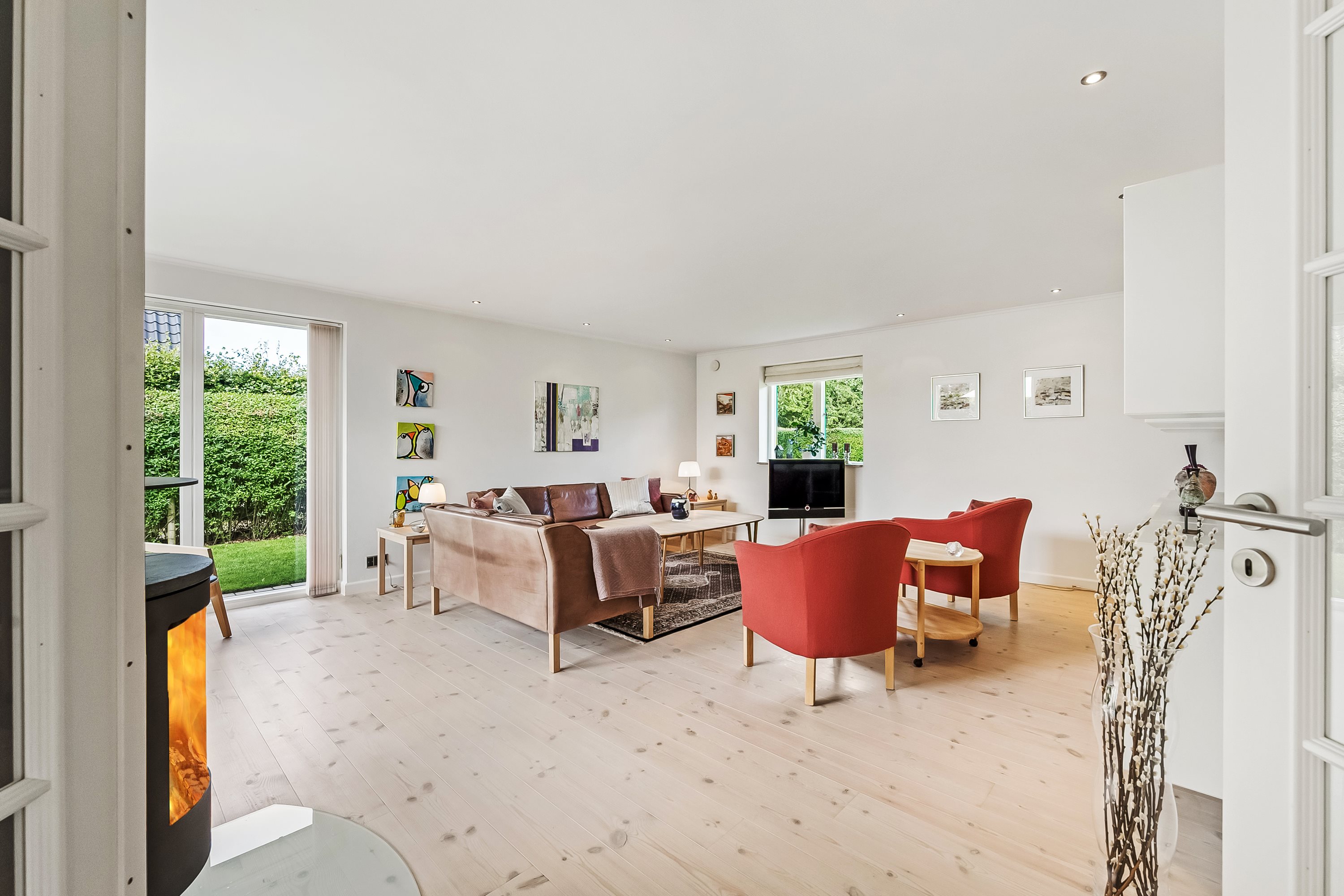 Fremhævet stue billede i fuldskærmstilstand. Billede af Gotlandsgade 17, 6950 Ringkøbing