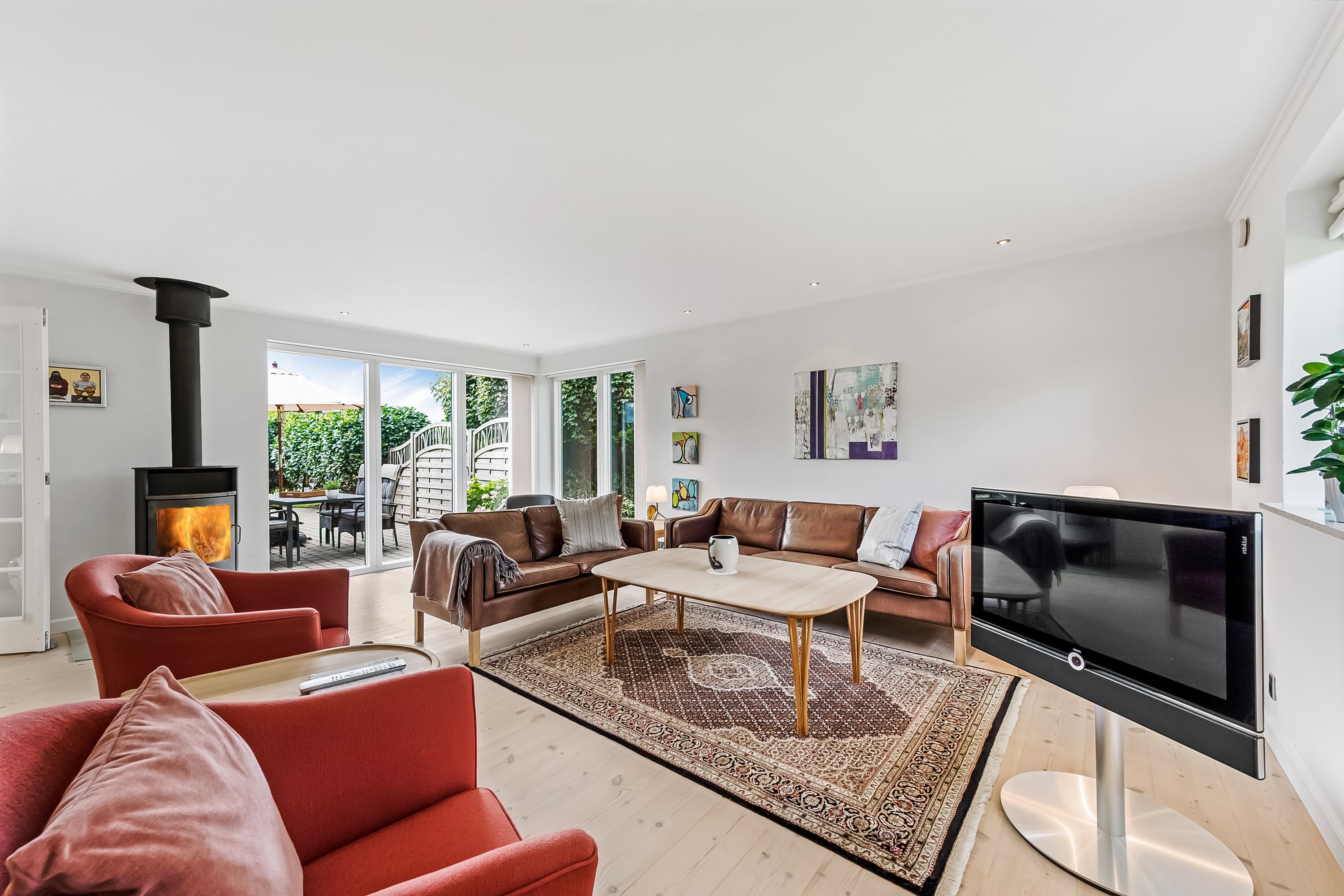 Fremhævet stue billede i fuldskærmstilstand. Billede af Gotlandsgade 17, 6950 Ringkøbing