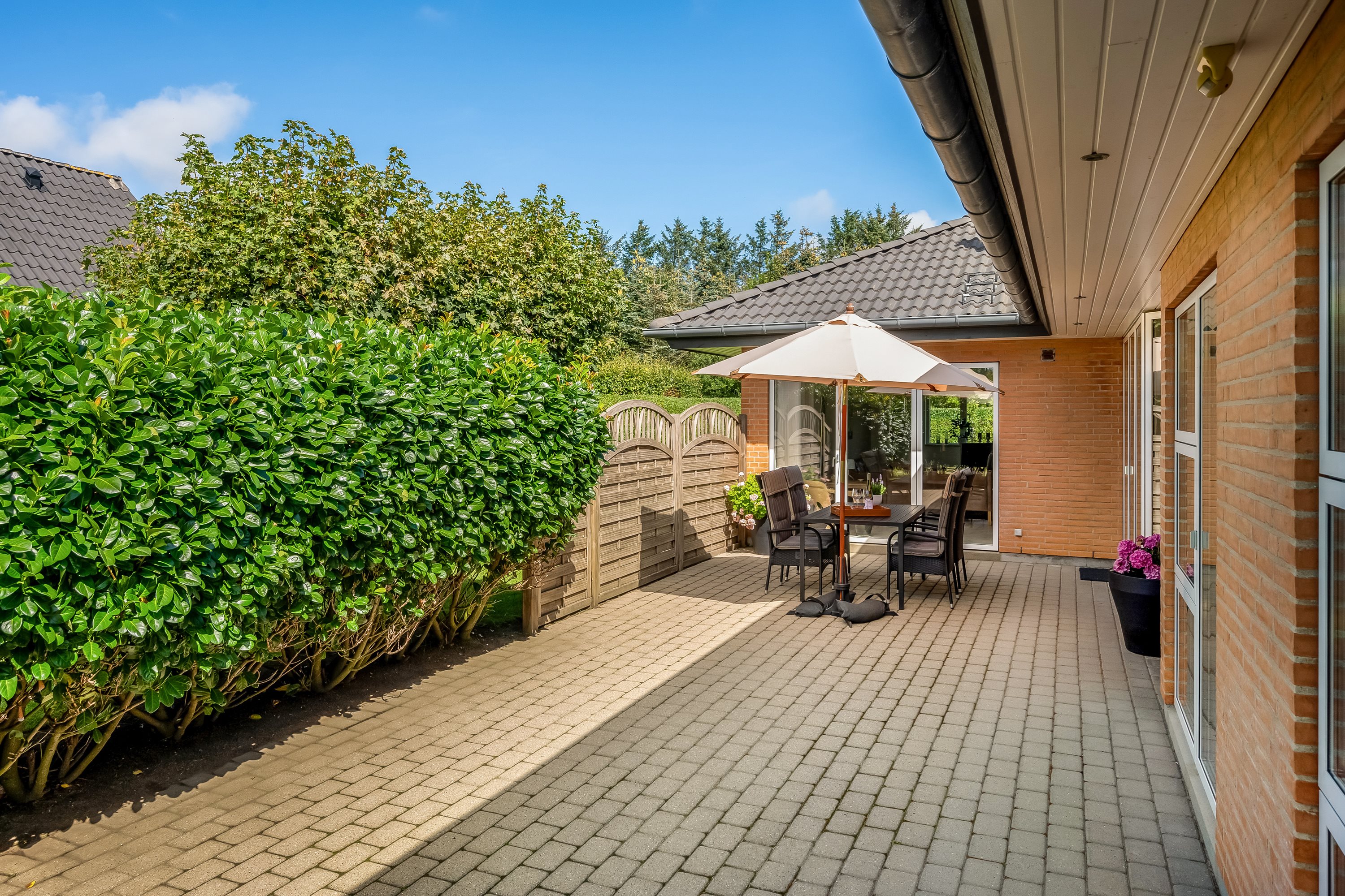 Fremhævet terrasse billede i fuldskærmstilstand. Billede af Gotlandsgade 17, 6950 Ringkøbing